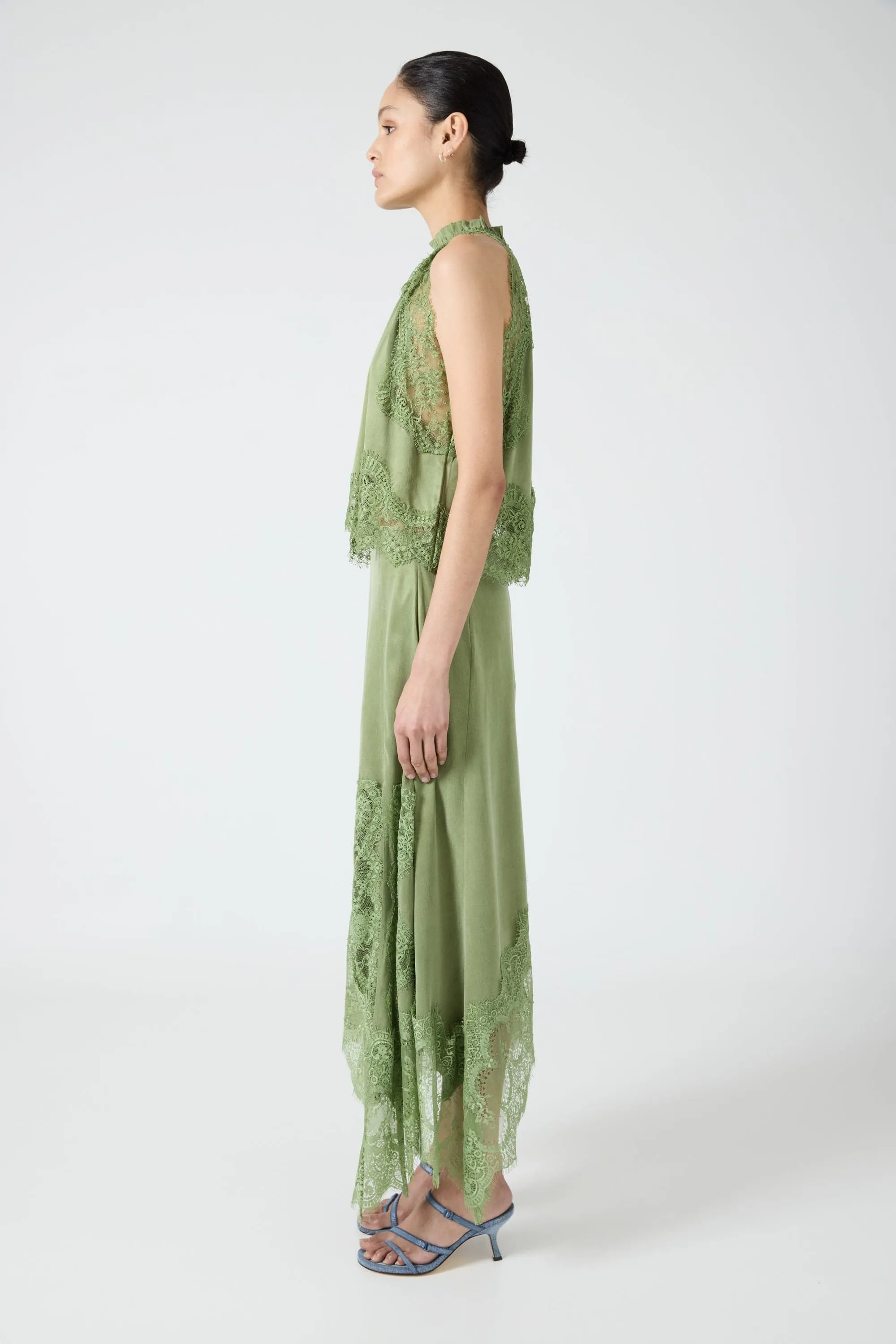 VISIONS LACE TOP | SAGE sold by Third Form product image thumbnail 4