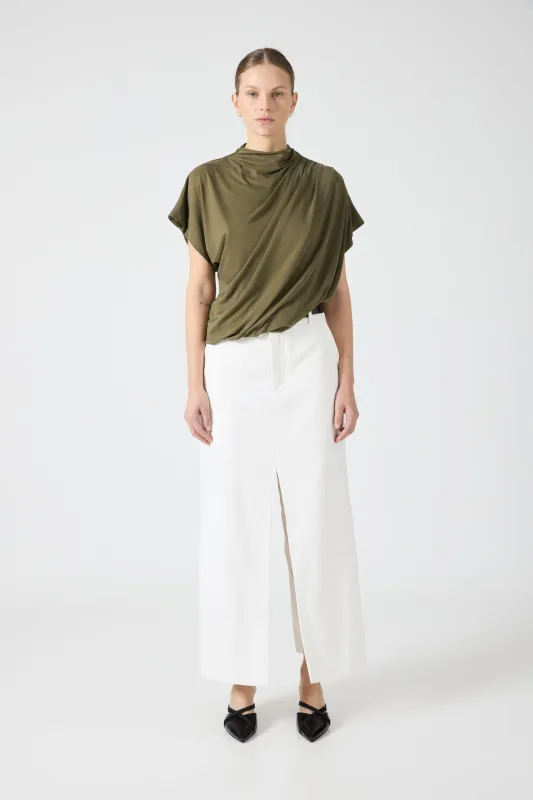 CASCADE JERSEY TOP | STONE sold by Third Form