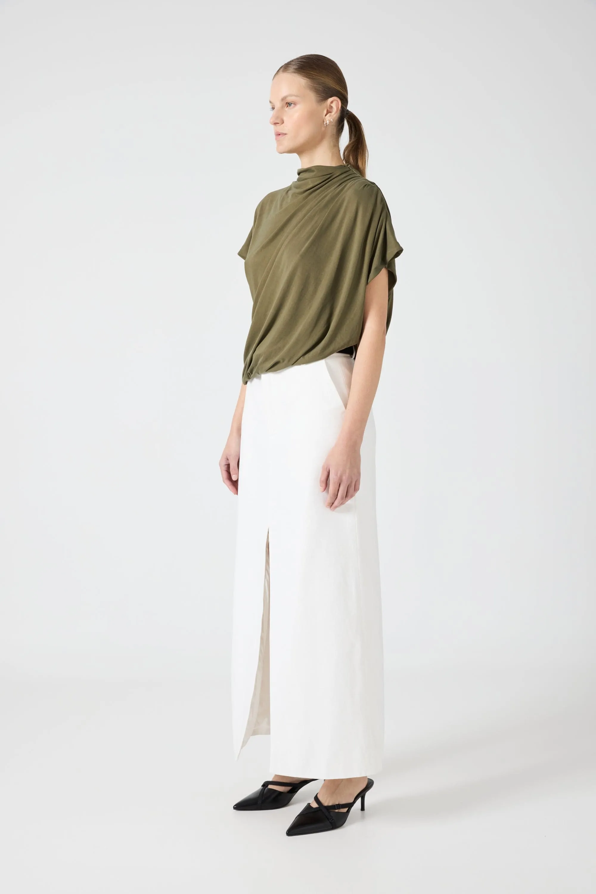 CASCADE JERSEY TOP | STONE sold by Third Form product image thumbnail 3