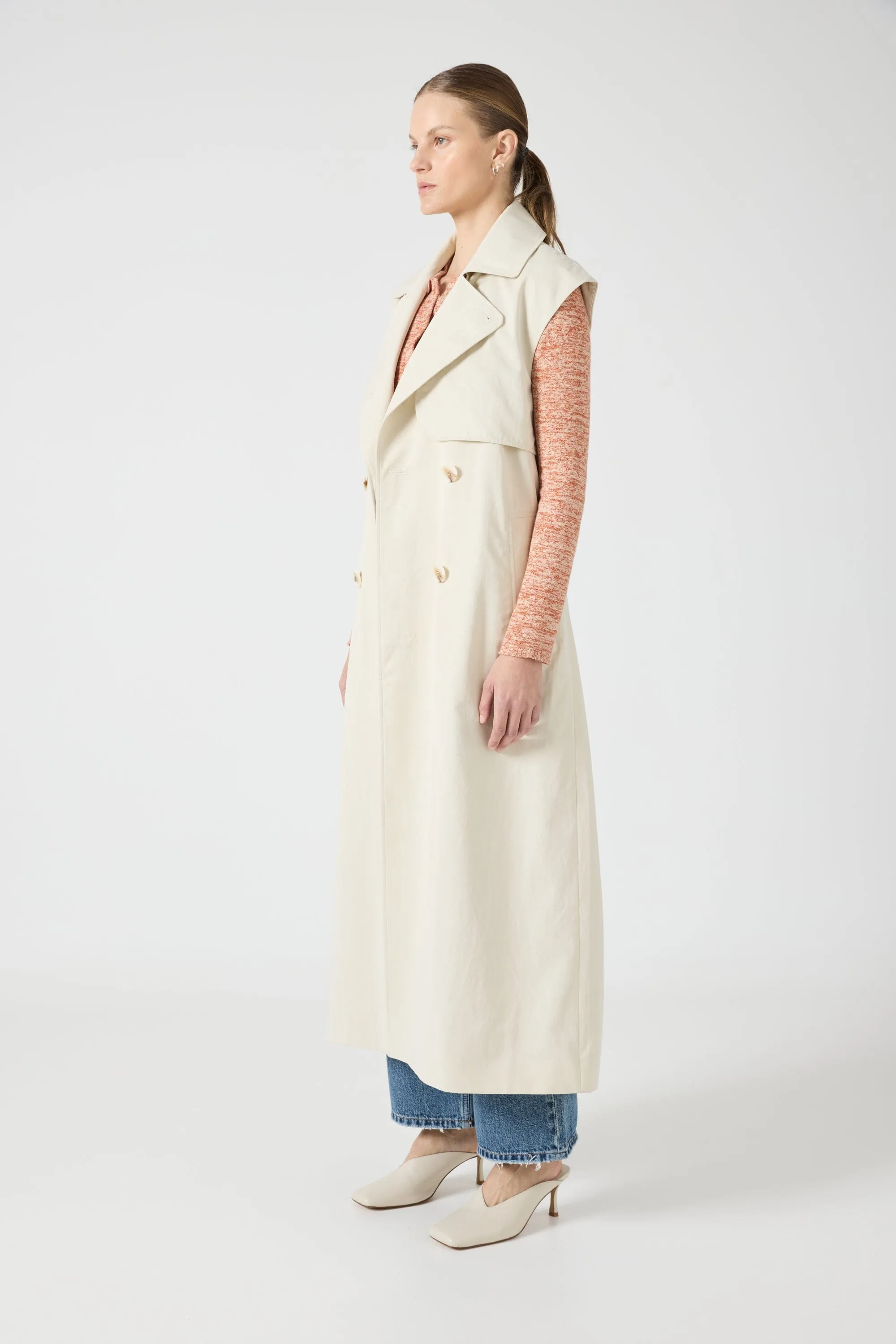 TRANSIT TRENCH VEST | DUST sold by Third Form product image thumbnail 3