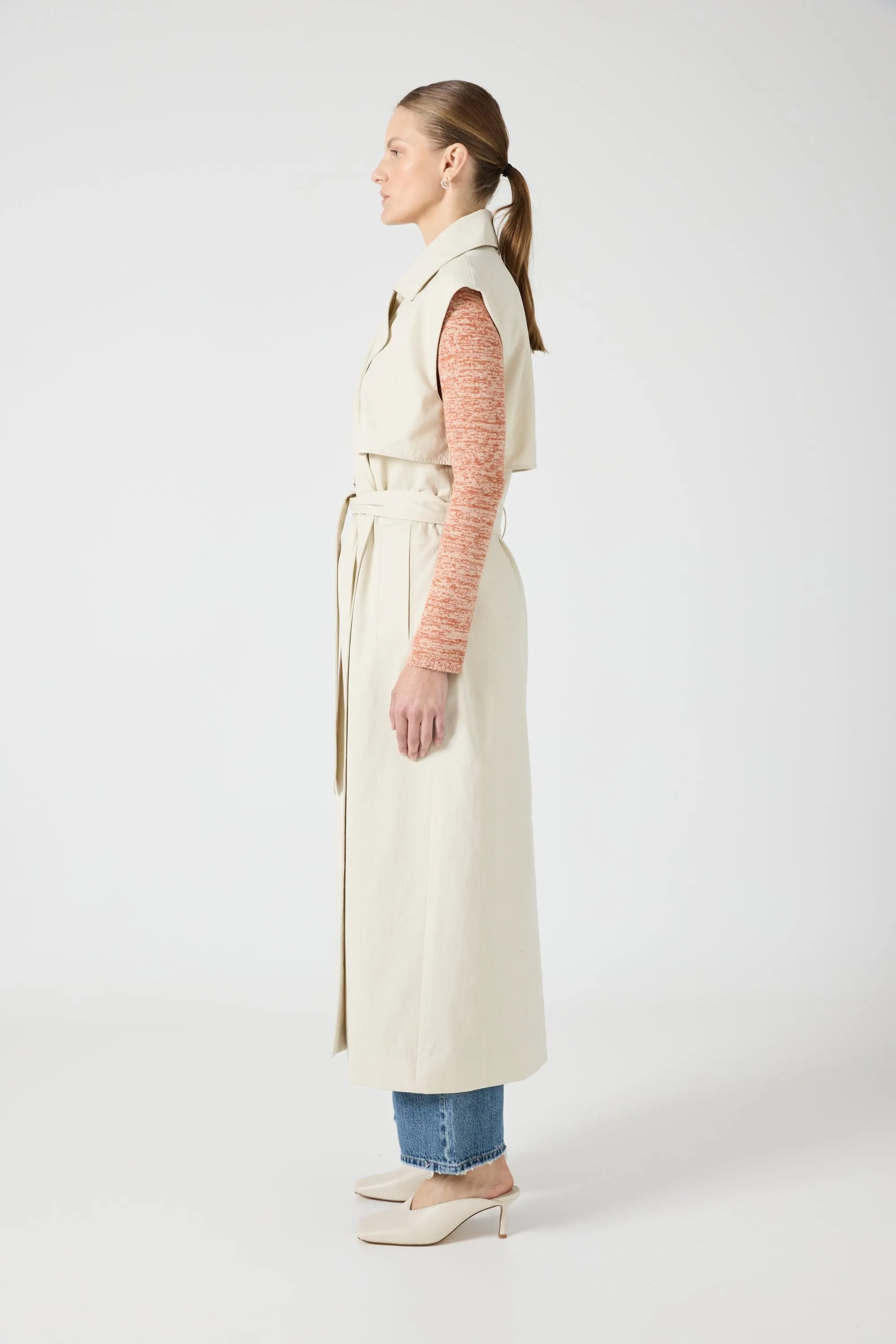 TRANSIT TRENCH VEST | DUST sold by Third Form product image thumbnail 5