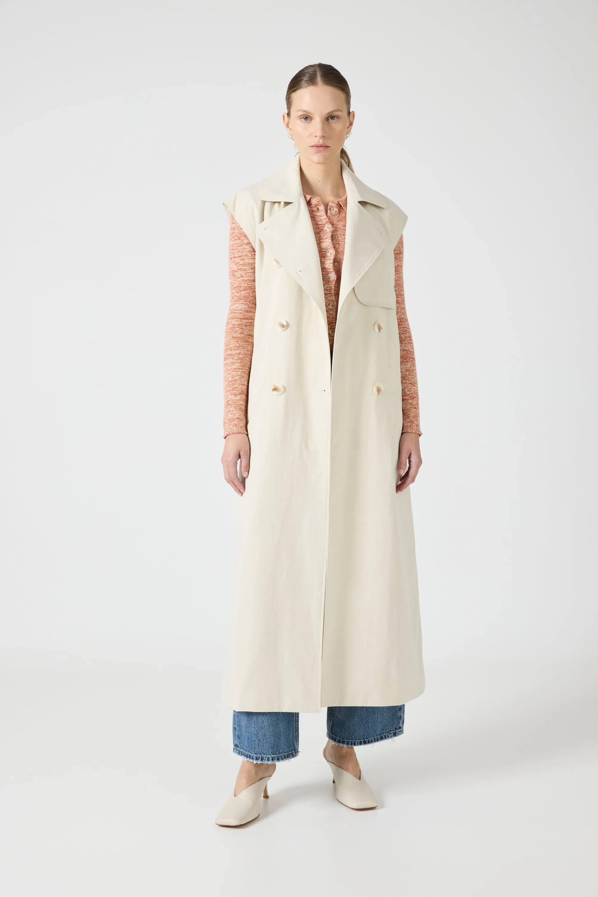TRANSIT TRENCH VEST | DUST sold by Third Form product image thumbnail 2