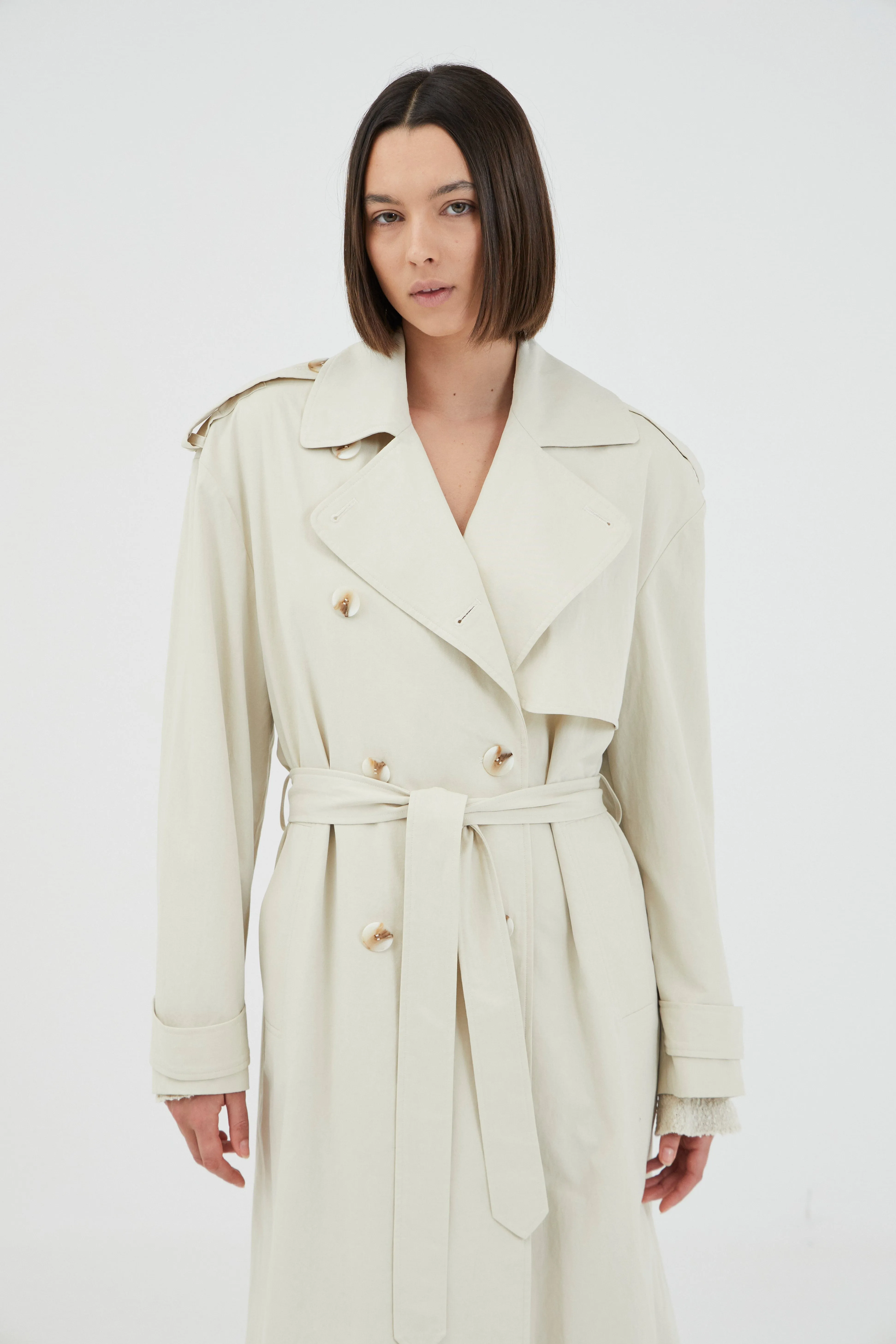 TRANSIT TRENCH COAT | DUST sold by Third Form product image thumbnail 5