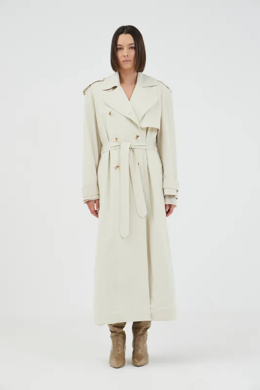 TRANSIT TRENCH COAT | DUST made by Third Form