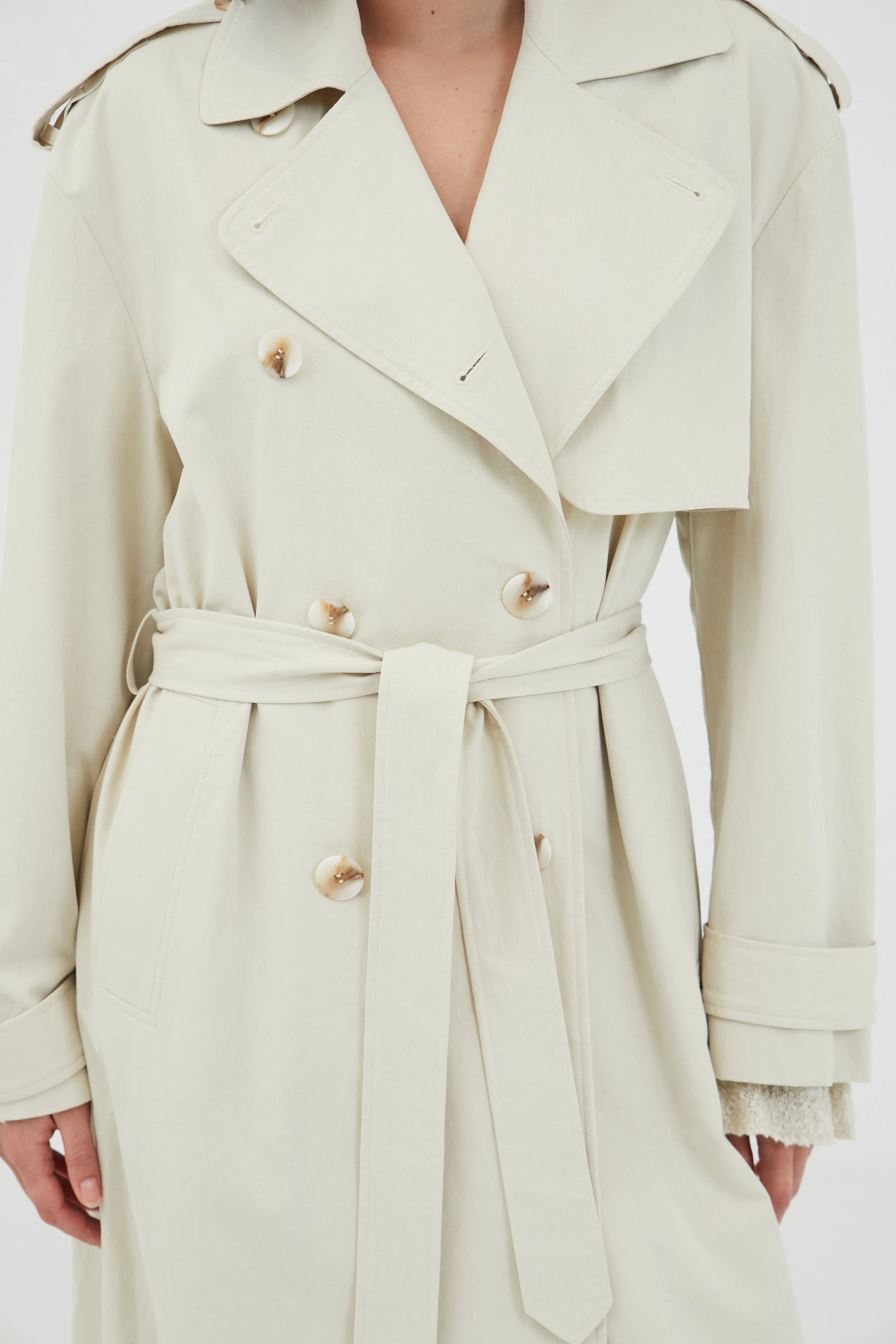 TRANSIT TRENCH COAT | DUST sold by Third Form product image thumbnail 3