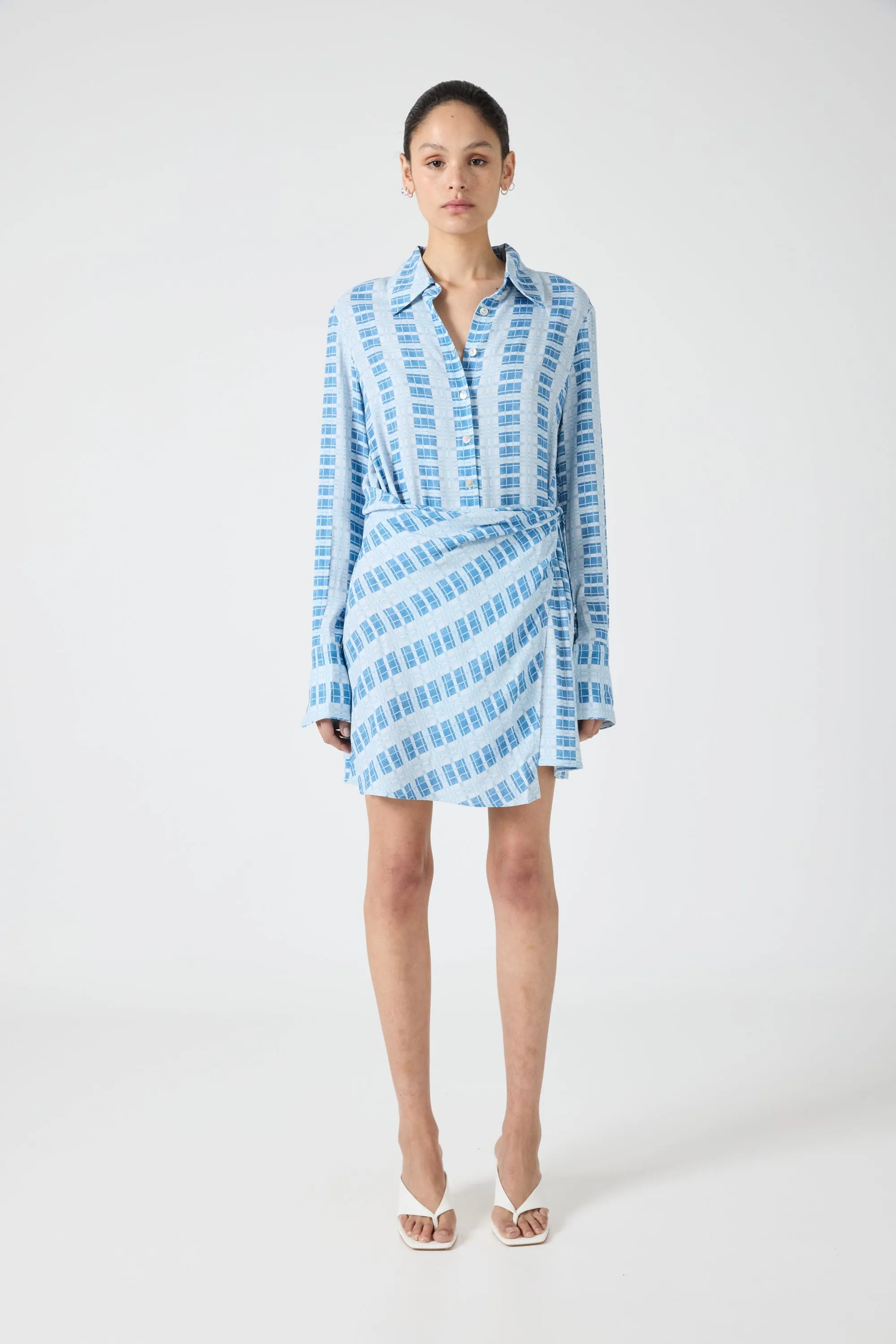 INFINITE SHIRT DRESS | CHECK sold by Third Form