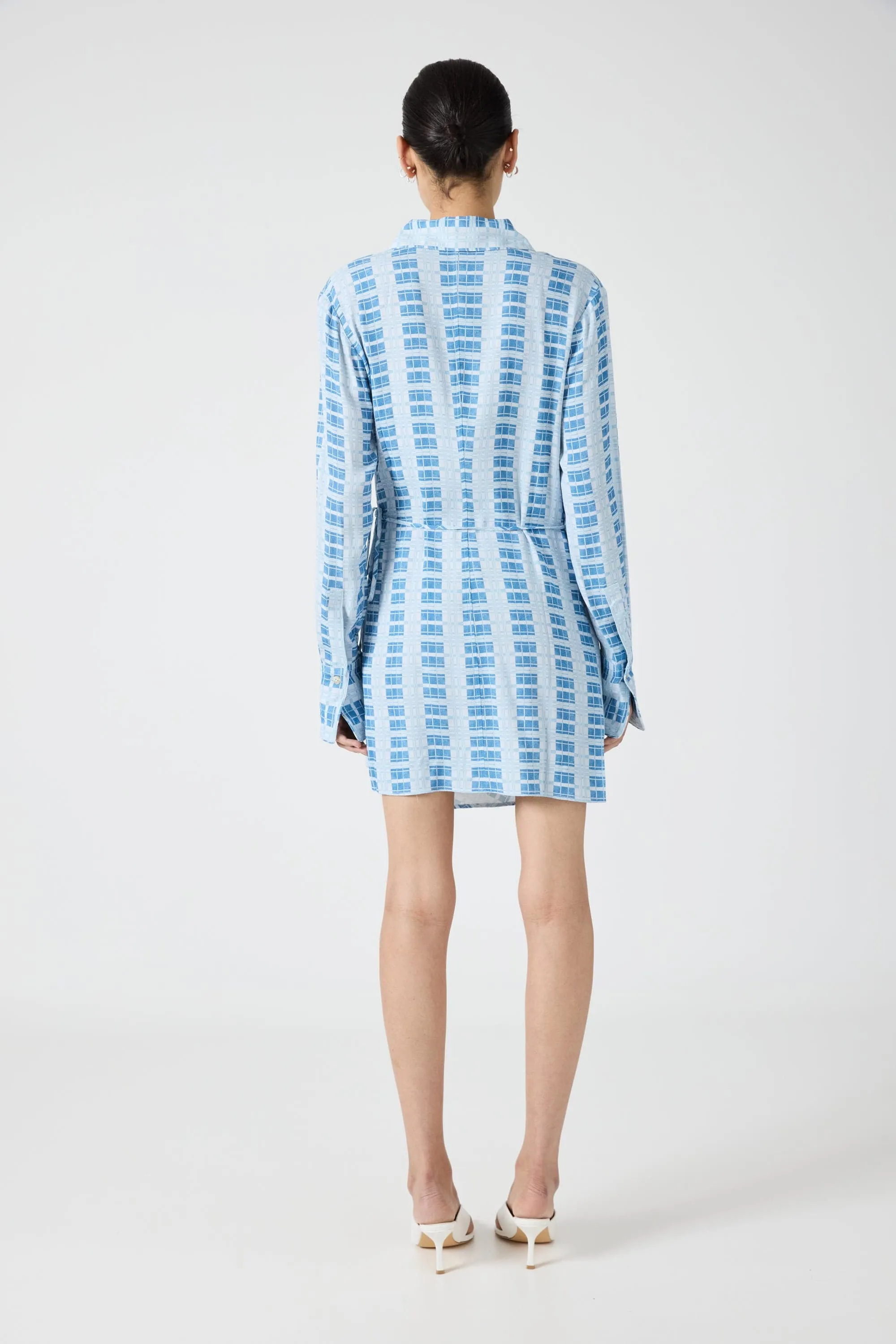 INFINITE SHIRT DRESS | CHECK sold by Third Form product image thumbnail 4
