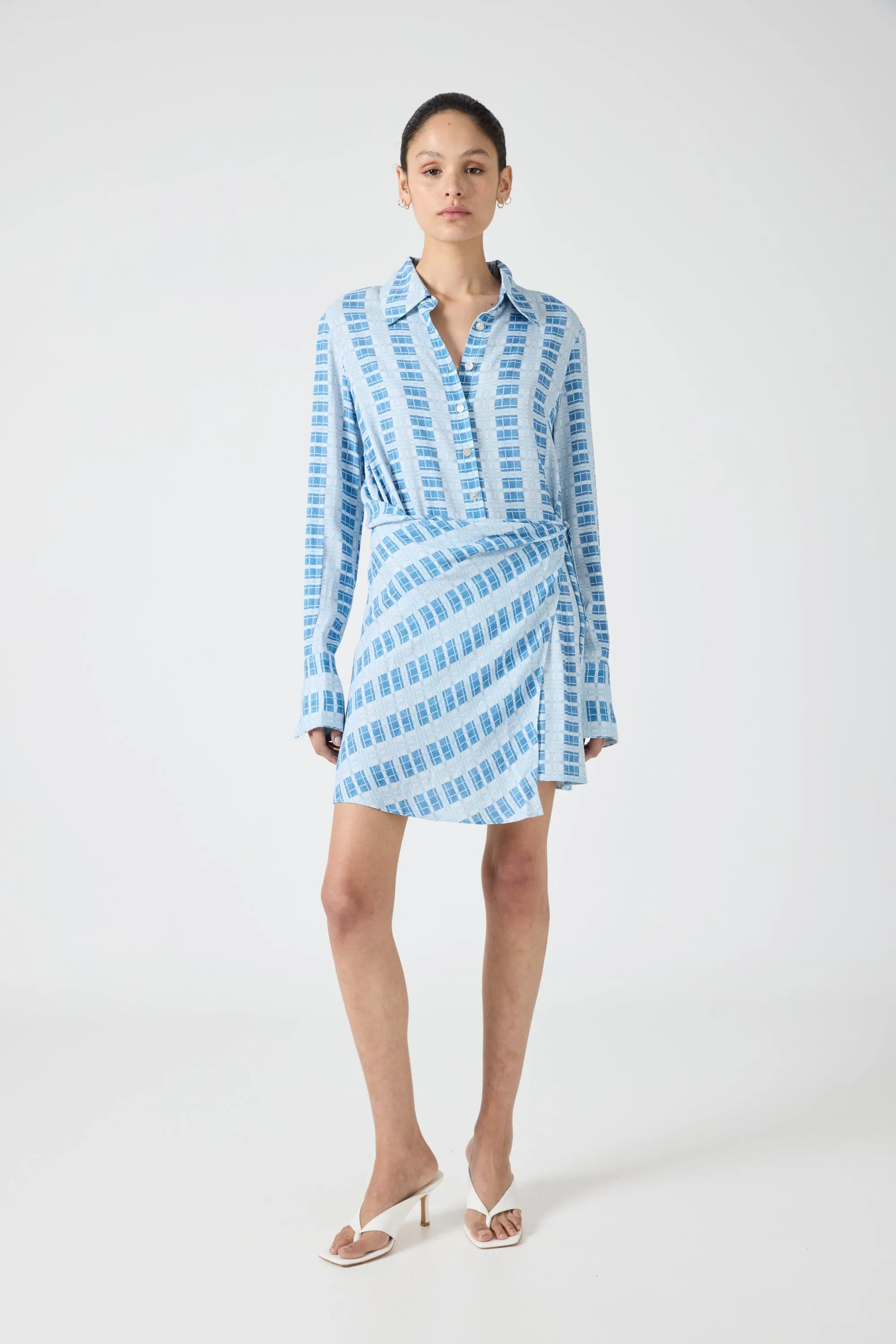 INFINITE SHIRT DRESS | CHECK sold by Third Form product image thumbnail 2