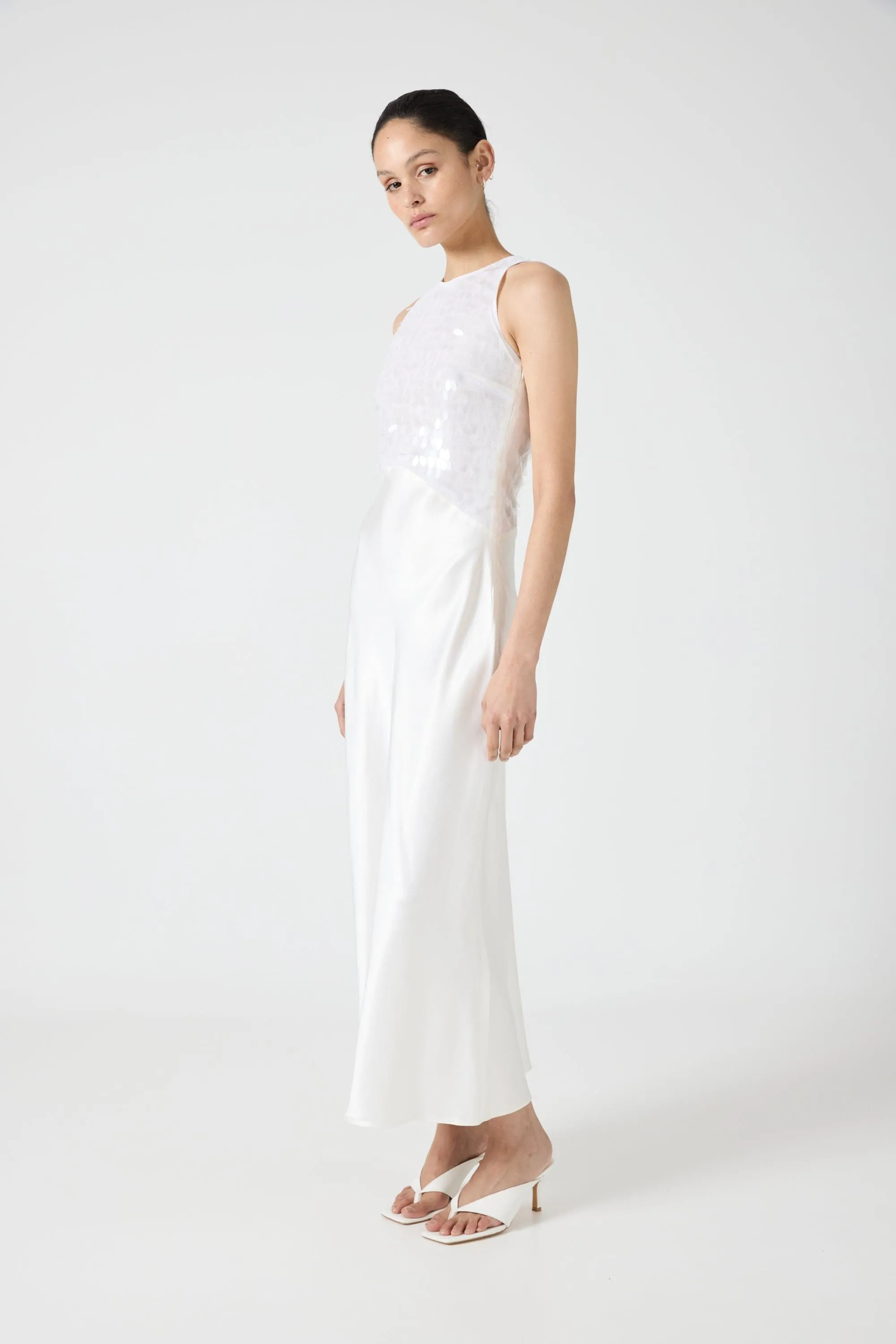 LUMINOUS TANK MAXI DRESS | CREAM sold by Third Form product image thumbnail 3