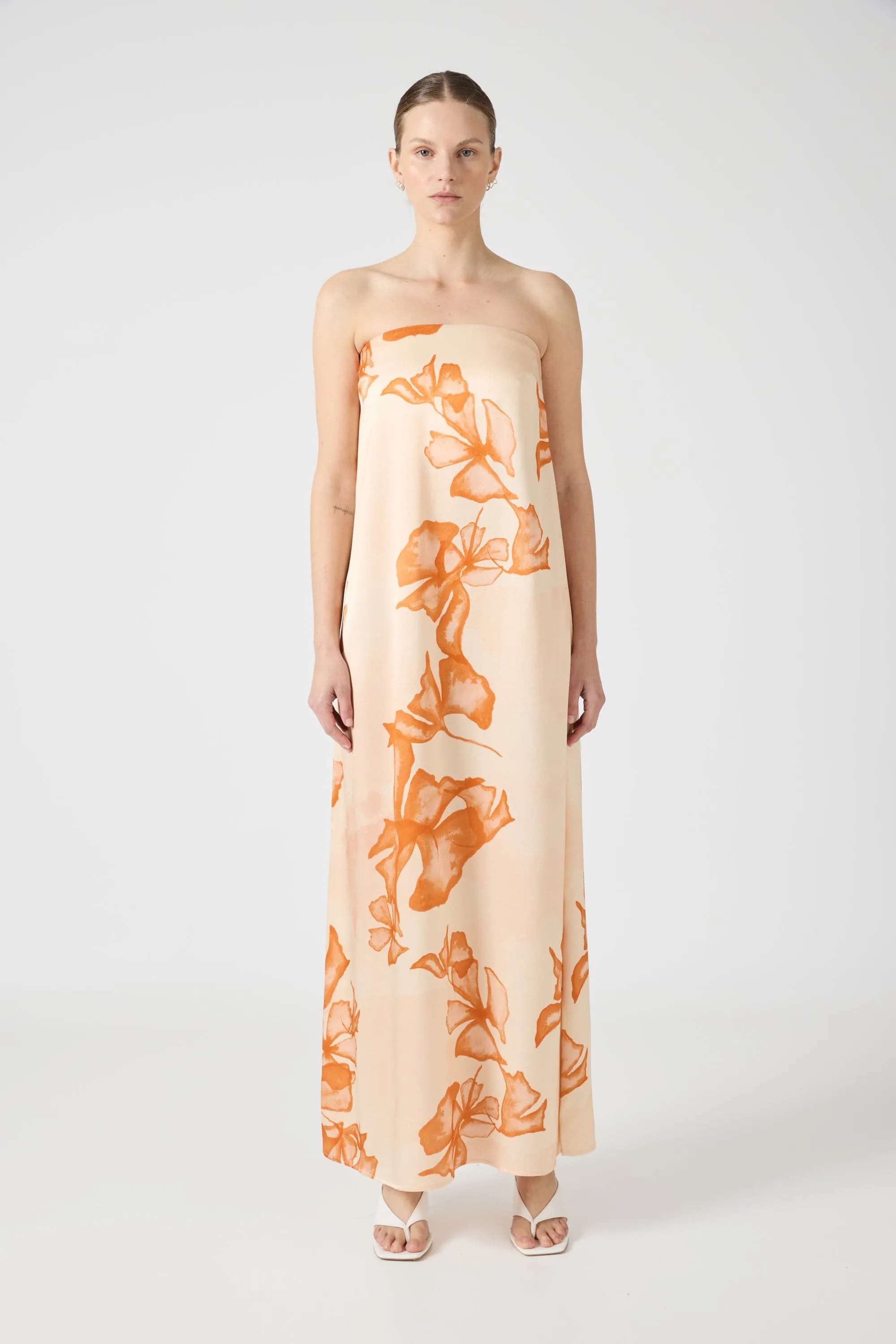 WANDERER STRAPLESS DRESS | FLORAL sold by Third Form