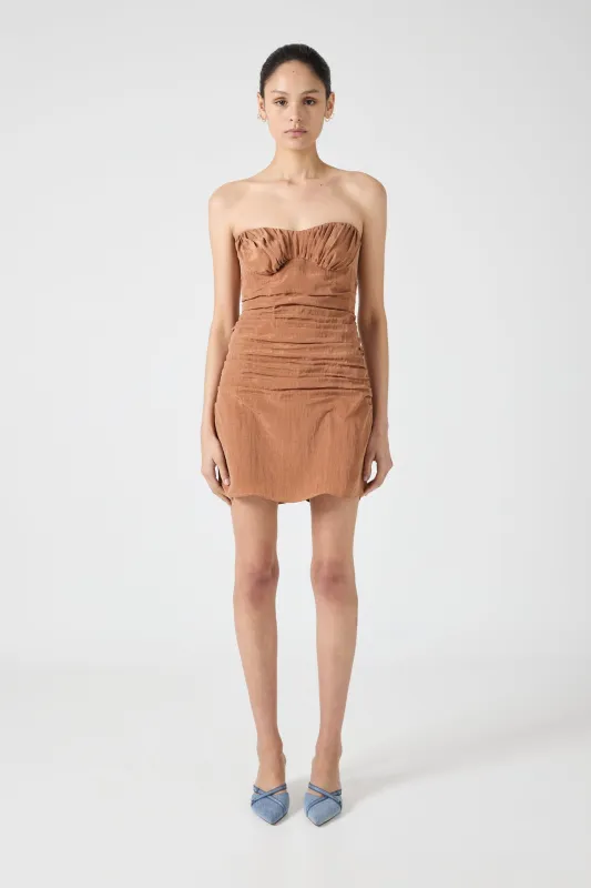 ECLIPSE MINI DRESS | RUST made by Third Form