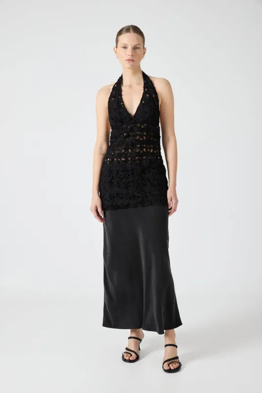 ETHEREAL MAXI DRESS | BLACK sold by Third Form