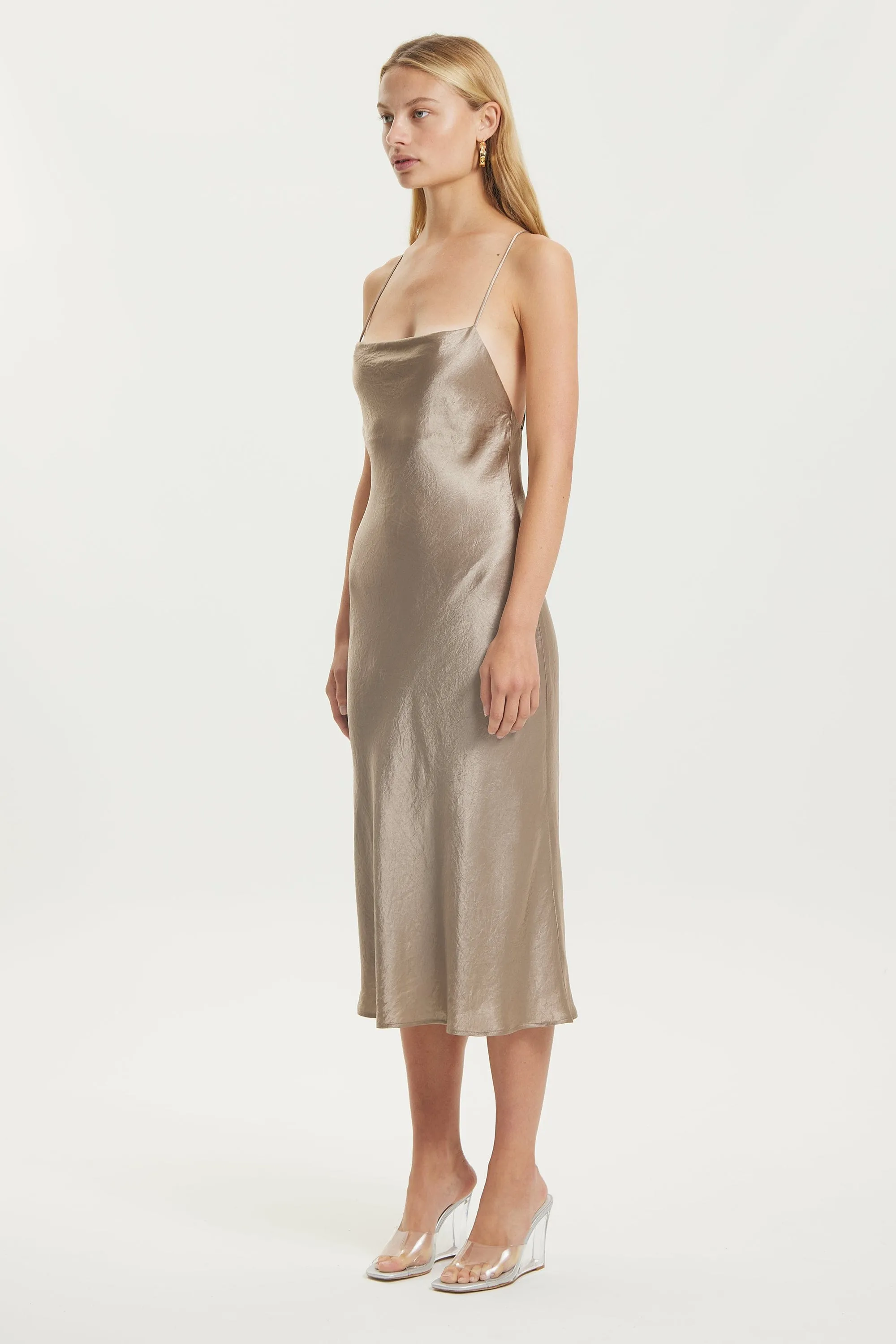 CRUSH BIAS COWL SLIP | DRIFTWOOD sold by Third Form product image thumbnail 5