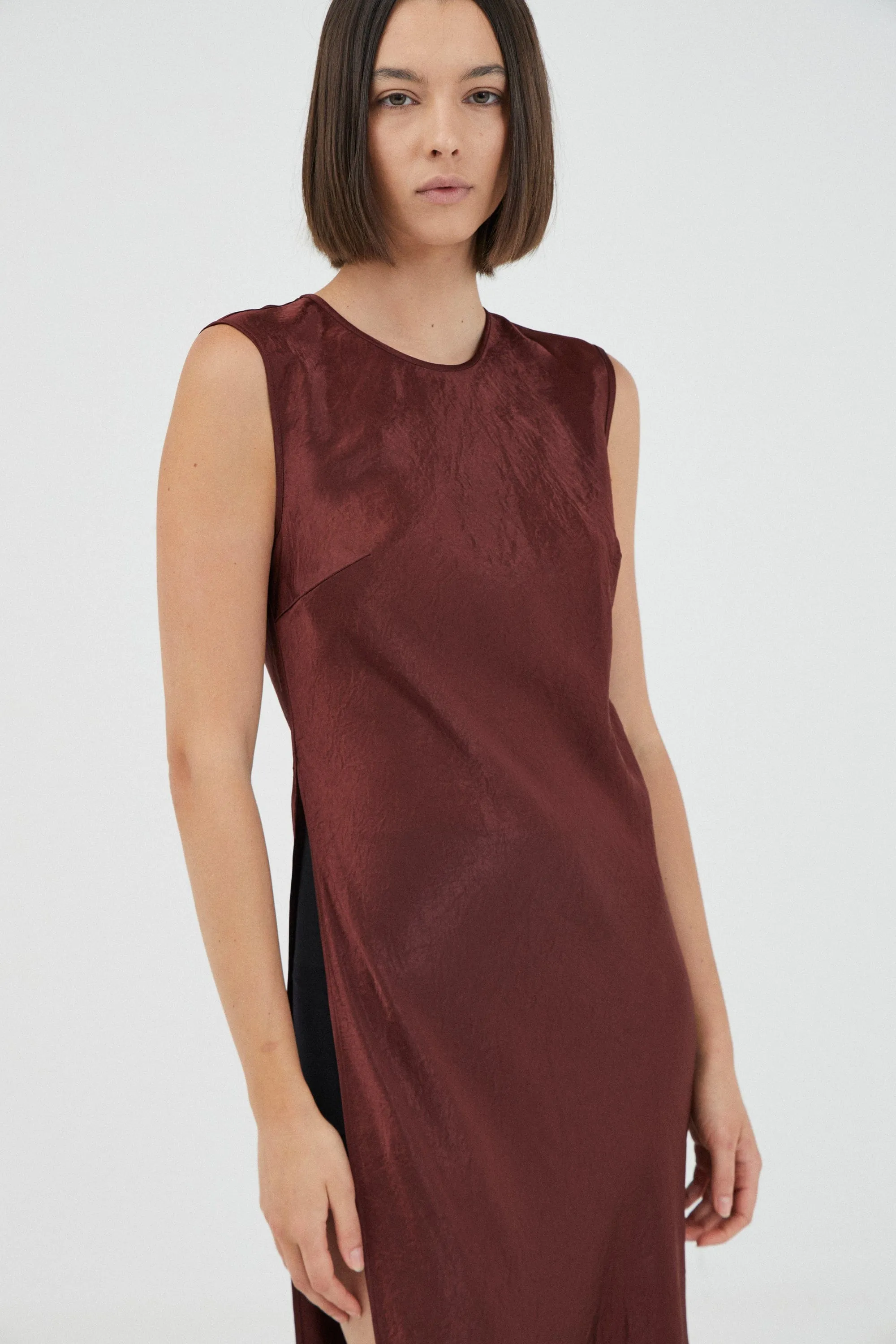 REVERY HIGH SPLIT TANK DRESS | SHIRAZ sold by Third Form product image thumbnail 3