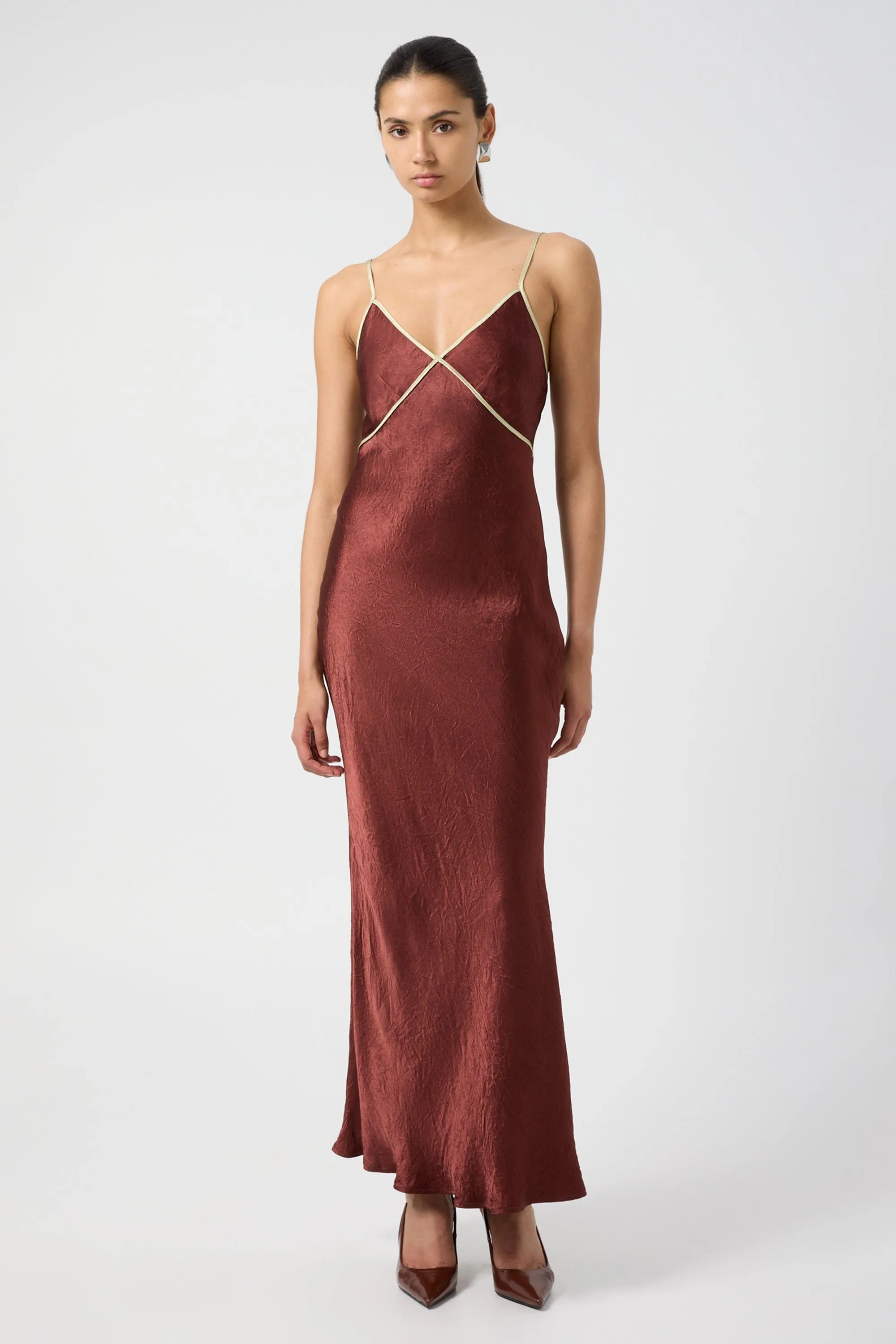 CRUSH CONTRAST BIND CAMI DRESS | SHIRAZ & APPLE sold by Third Form product image thumbnail 2