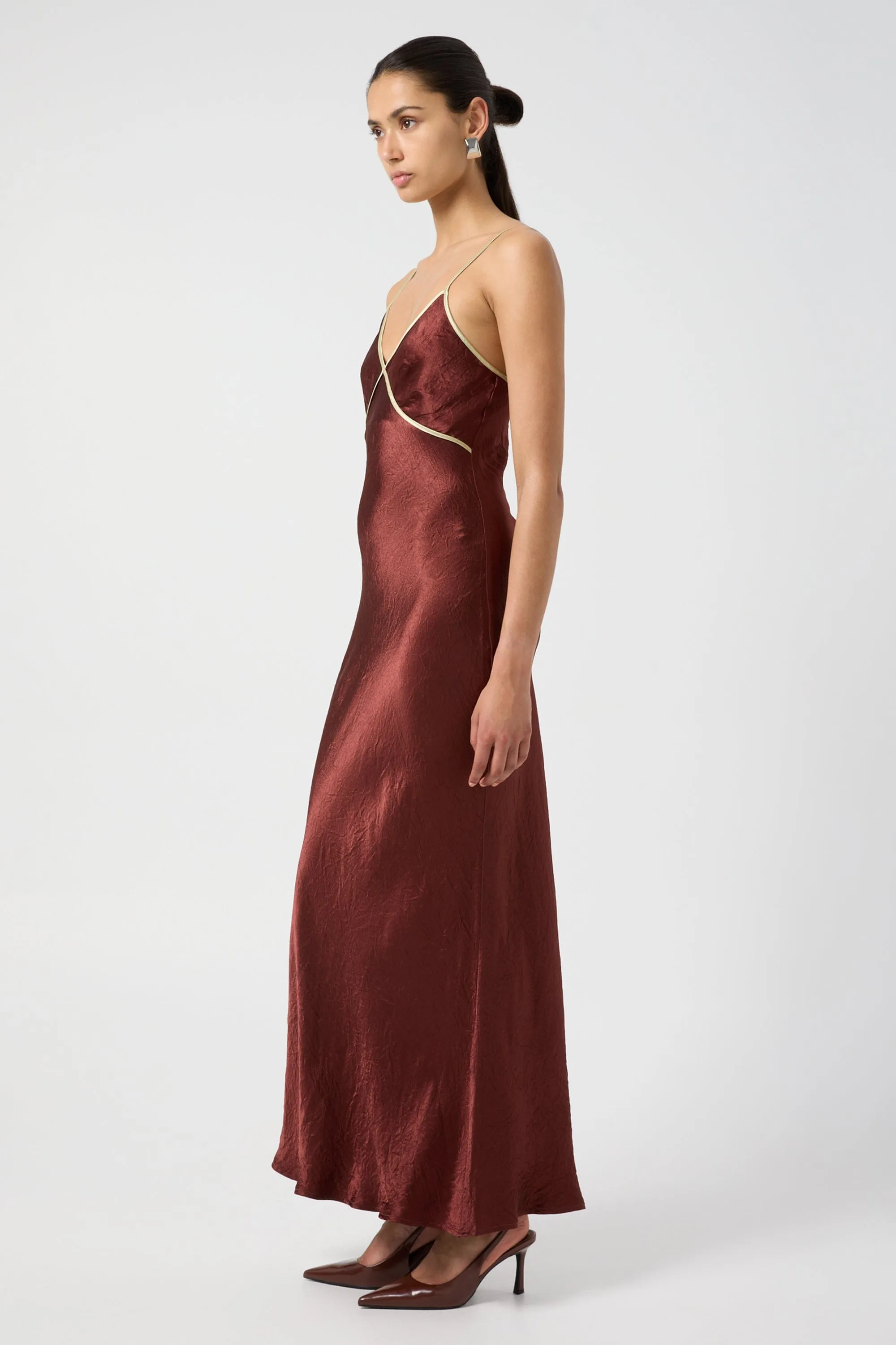 CRUSH CONTRAST BIND CAMI DRESS | SHIRAZ & APPLE sold by Third Form product image thumbnail 4