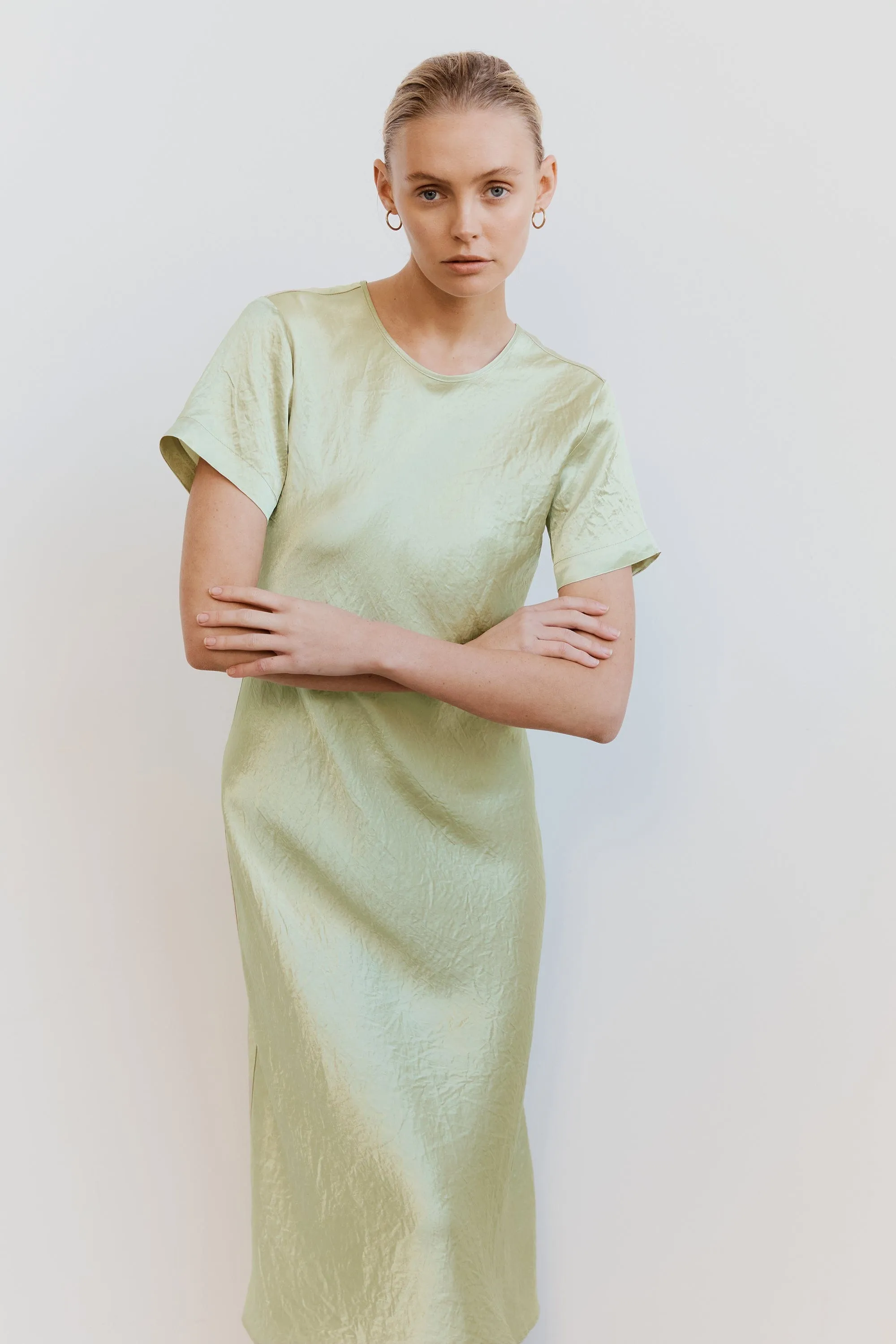 CRUSH BIAS TEE MIDI DRESS | APPLE sold by Third Form product image thumbnail 2