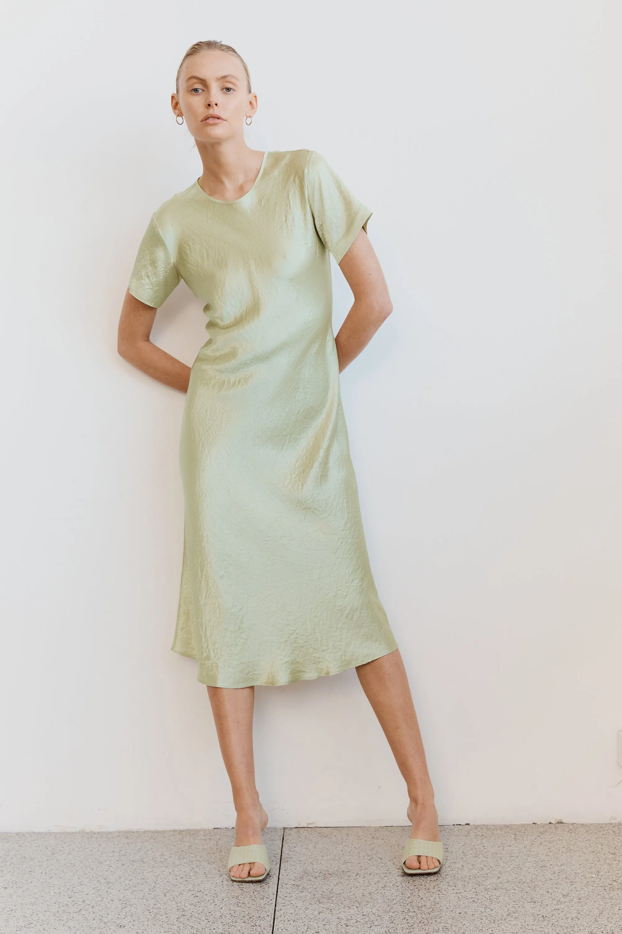 CRUSH BIAS TEE MIDI DRESS | APPLE sold by Third Form product image thumbnail 5