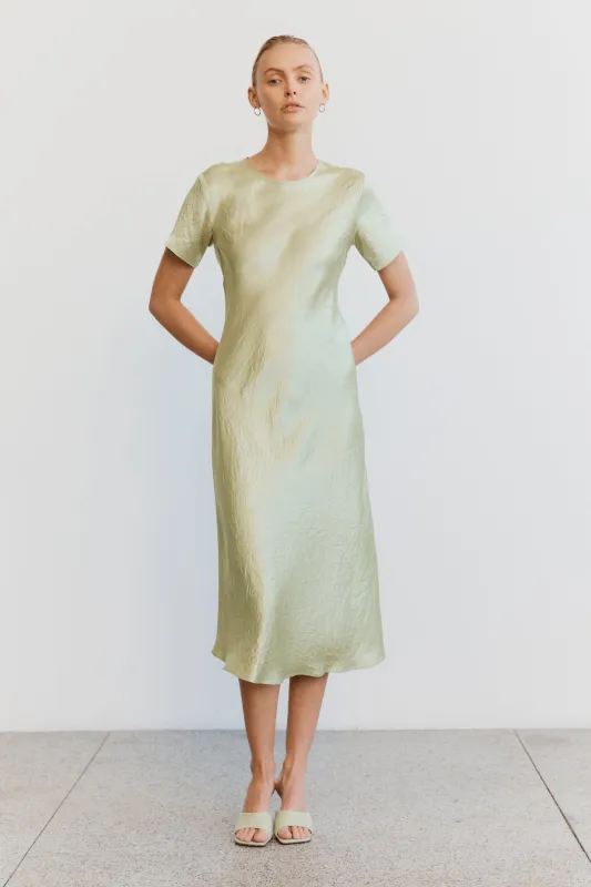 CRUSH BIAS TEE MIDI DRESS | APPLE made by Third Form