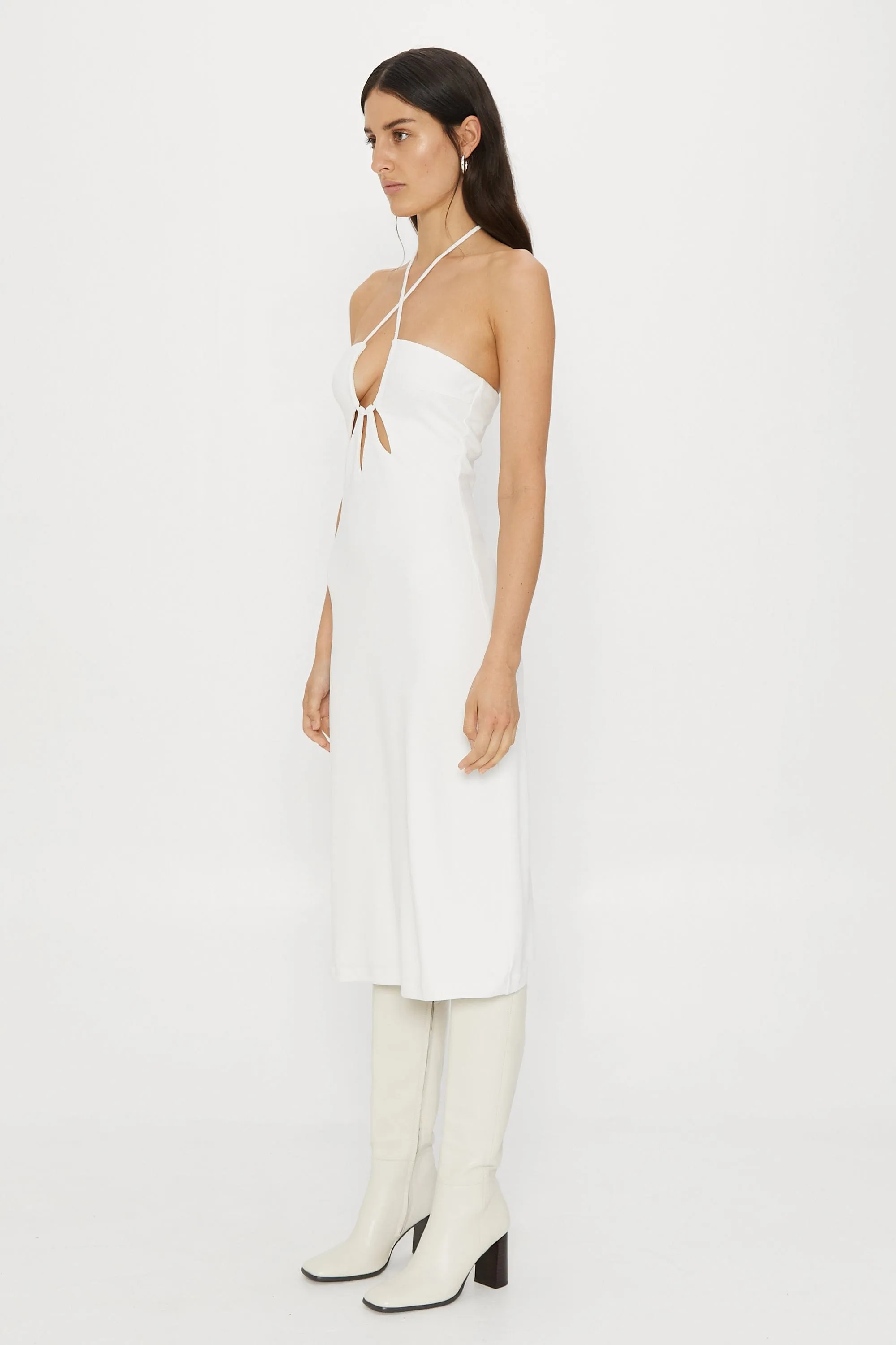 RIP TIDE MIDI SLIP DRESS | OFF WHITE sold by Third Form product image thumbnail 2