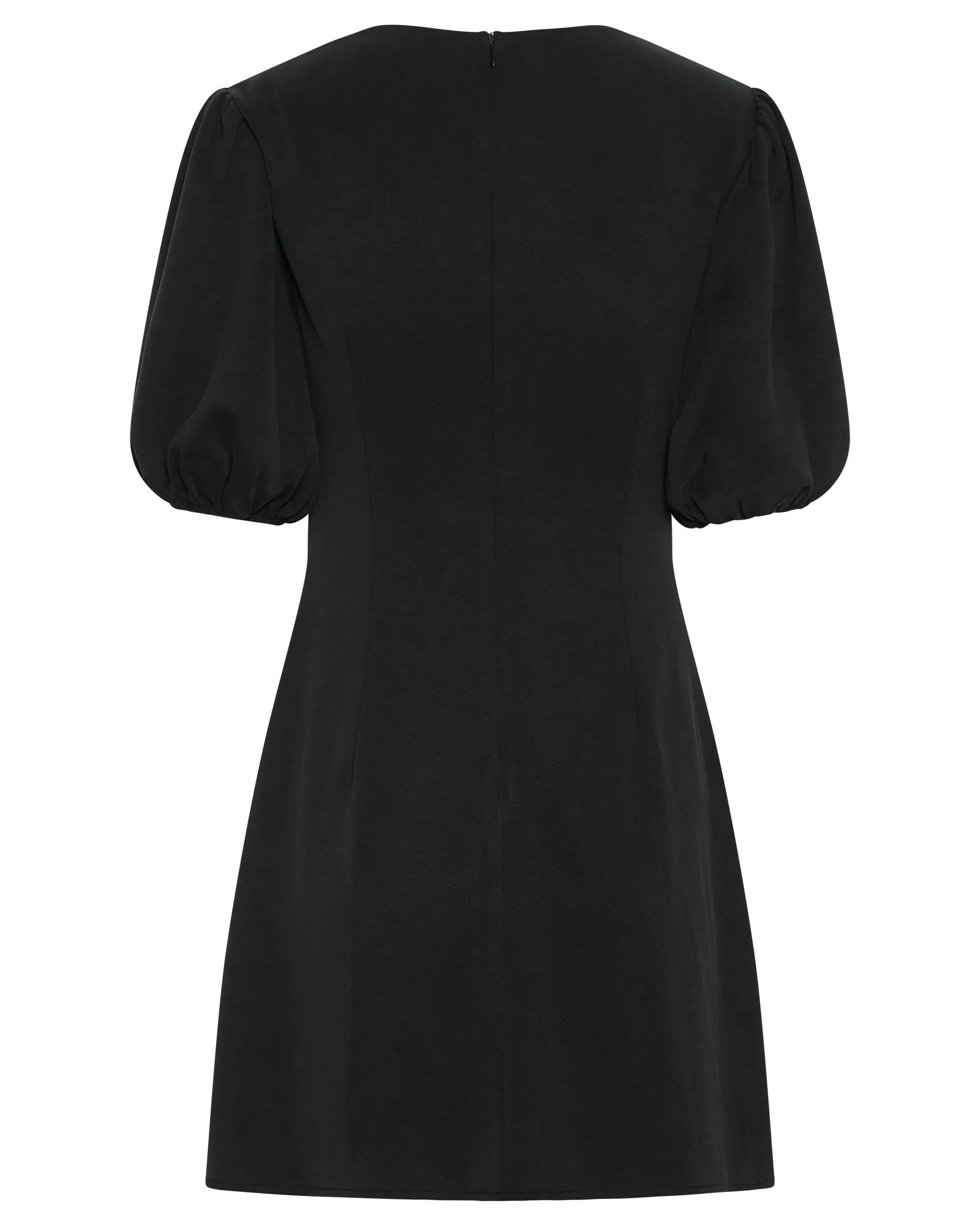 MARBLE BALLON SLEEVE MINI DRESS | WASHED BLACK sold by Third Form product image thumbnail 5