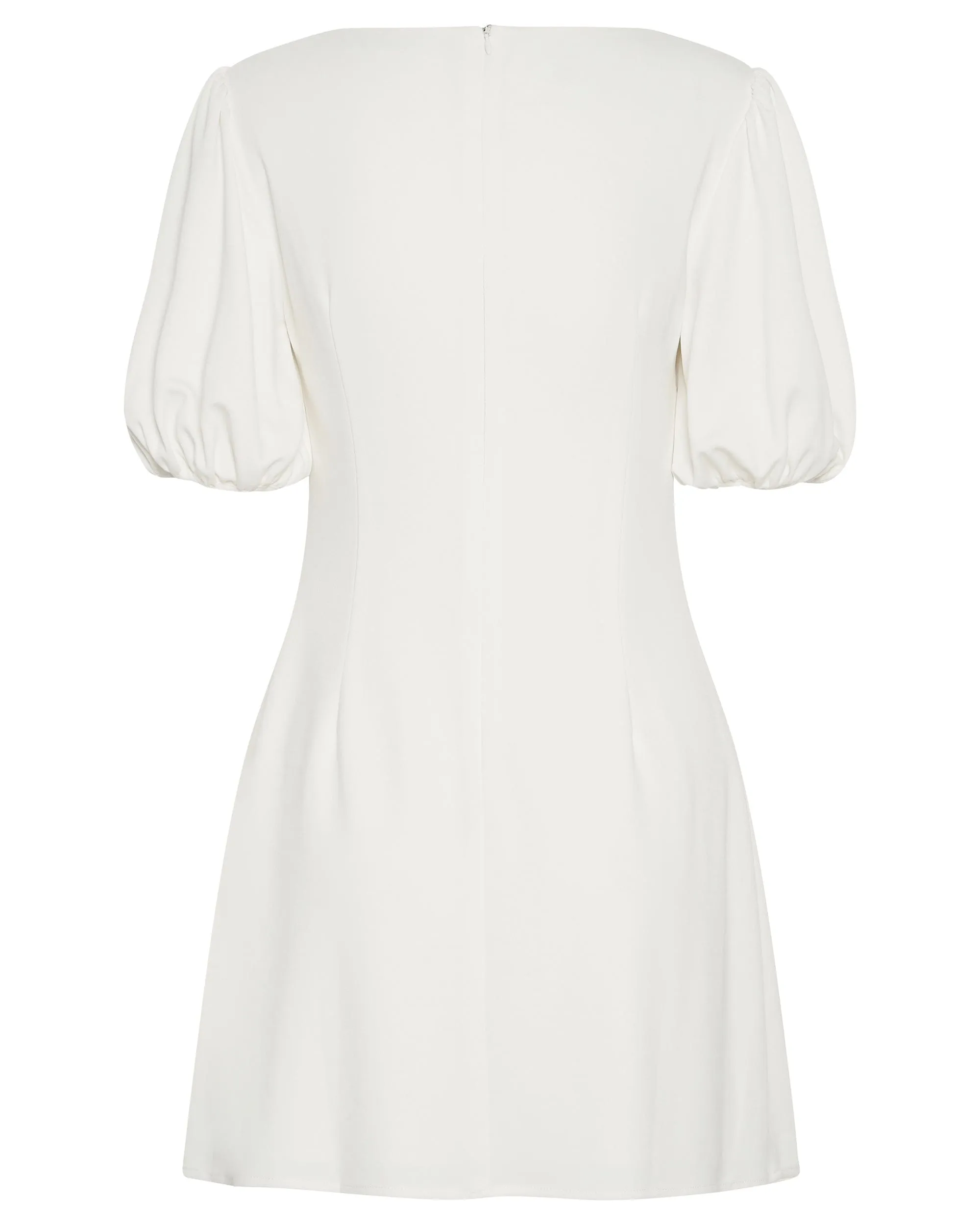 MARBLE BALLON SLEEVE MINI DRESS | OFF WHITE sold by Third Form product image thumbnail 5