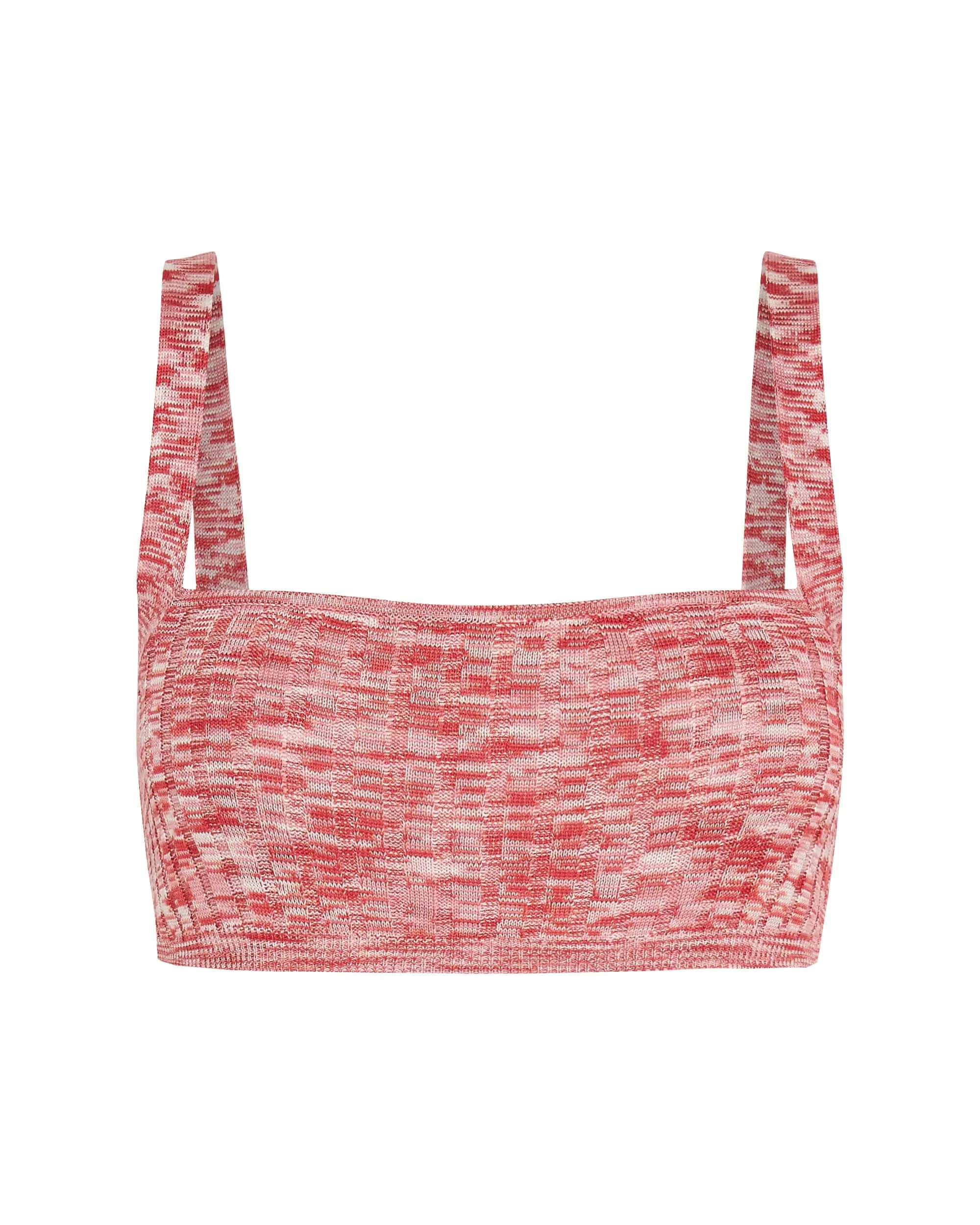 HORIZON KNIT BRA-LET | PINK TO RED sold by Third Form product image thumbnail 5