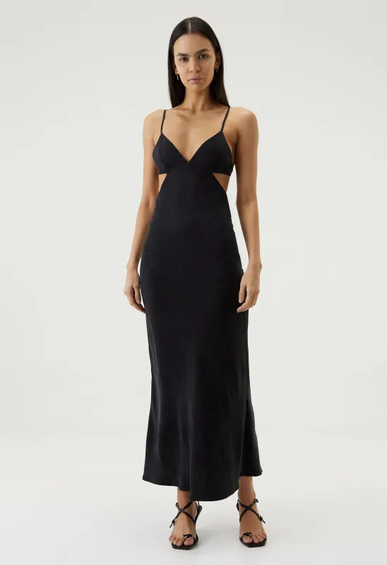 PAISLEY BIAS TRIANGLE MIDI | BLACK sold by Third Form