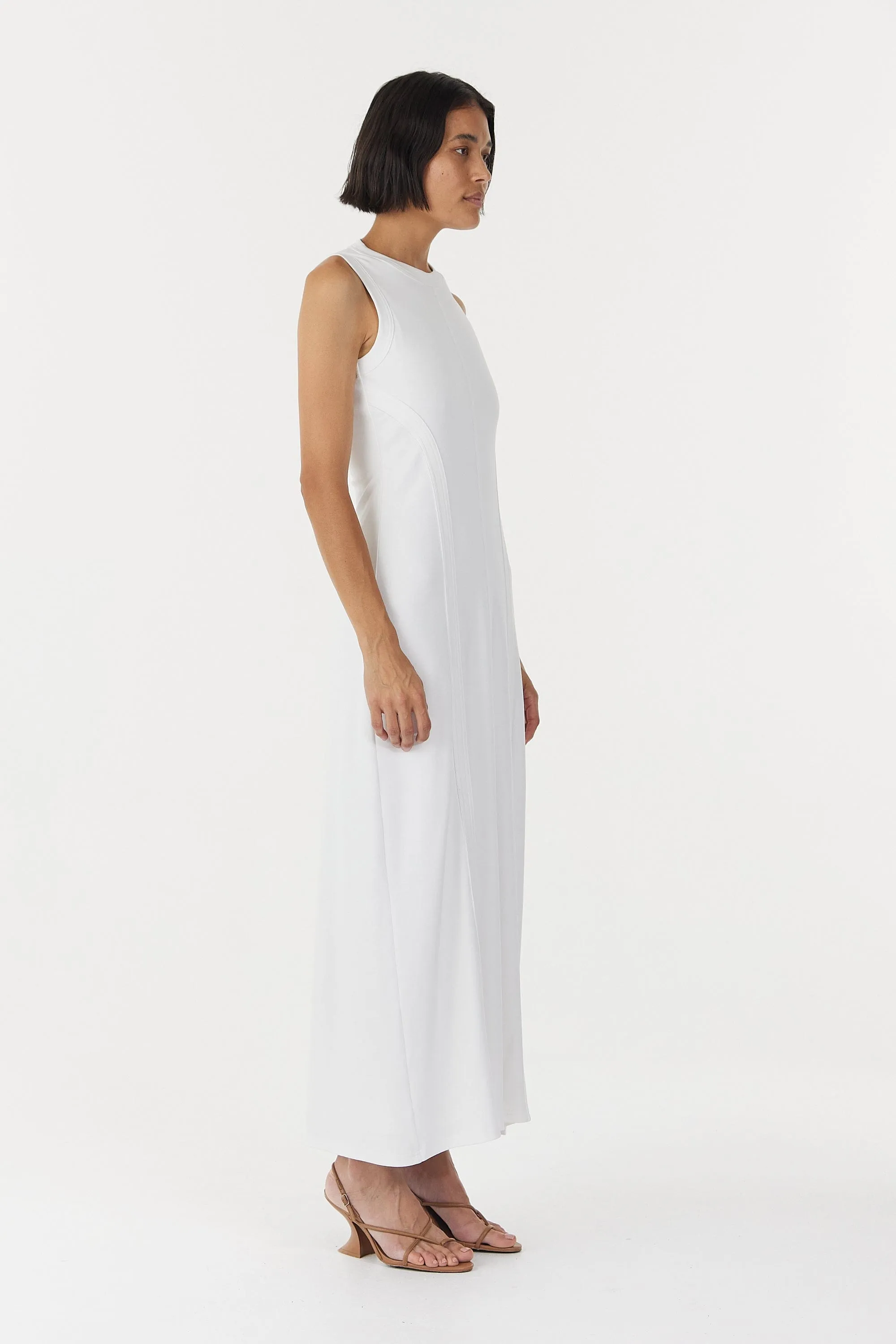 MOMENTUM OPEN BACK MAXI DRESS | WHITE sold by Third Form product image thumbnail 5