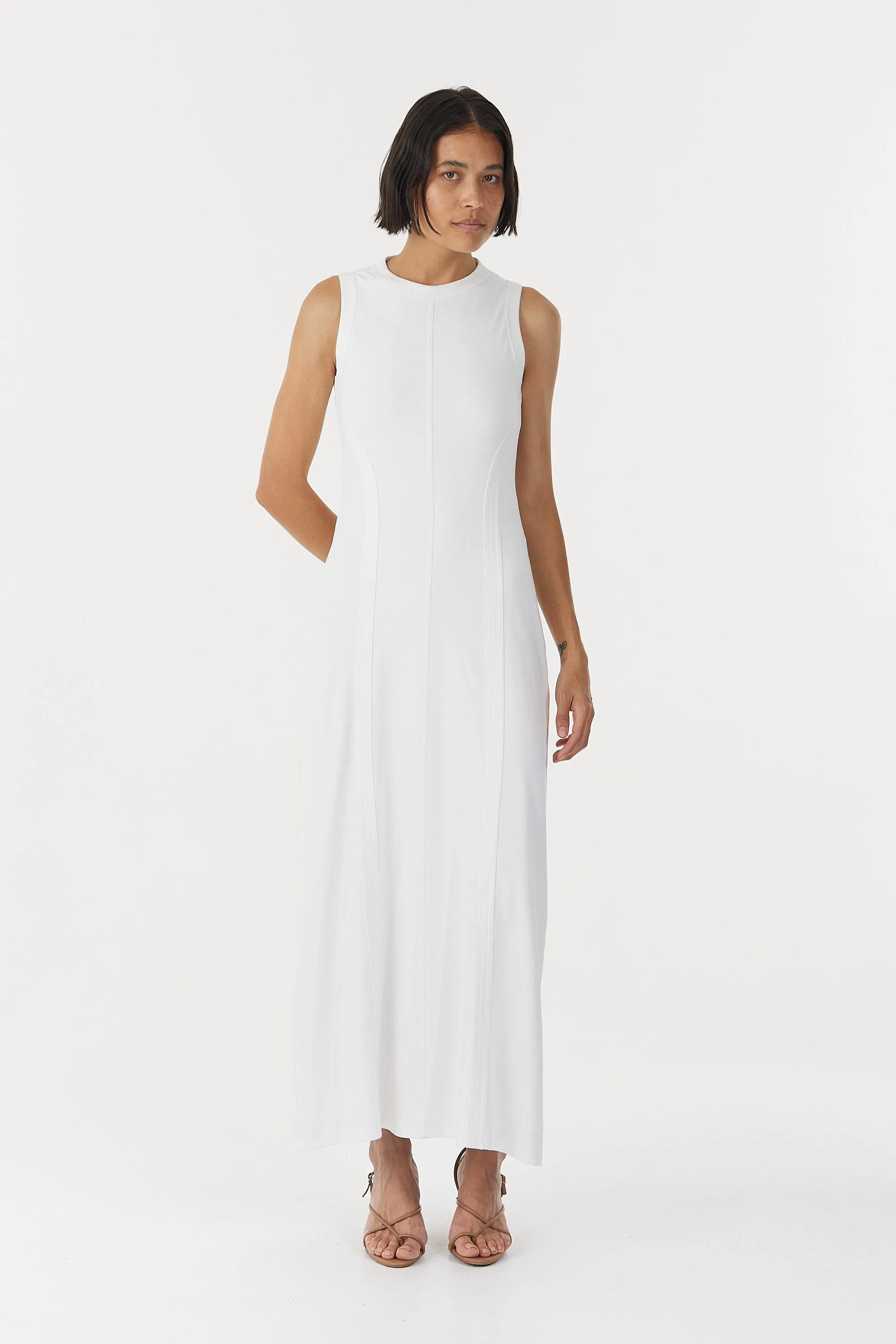 MOMENTUM OPEN BACK MAXI DRESS | WHITE sold by Third Form product image thumbnail 3