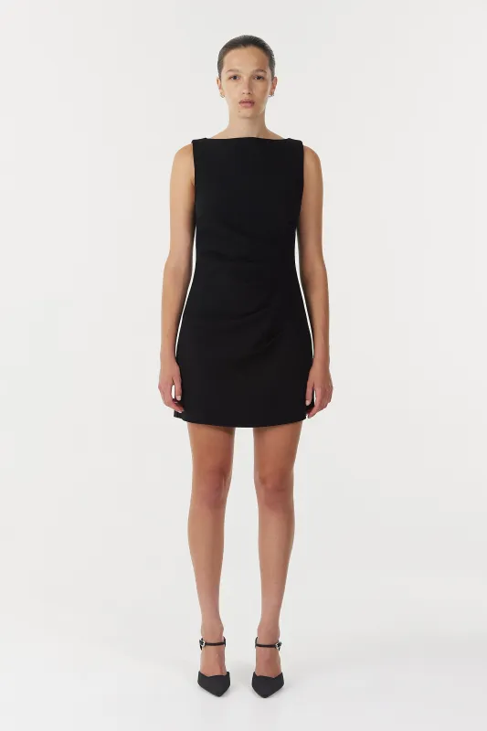 ENIGMA MINI DRESS | BLACK made by Third Form