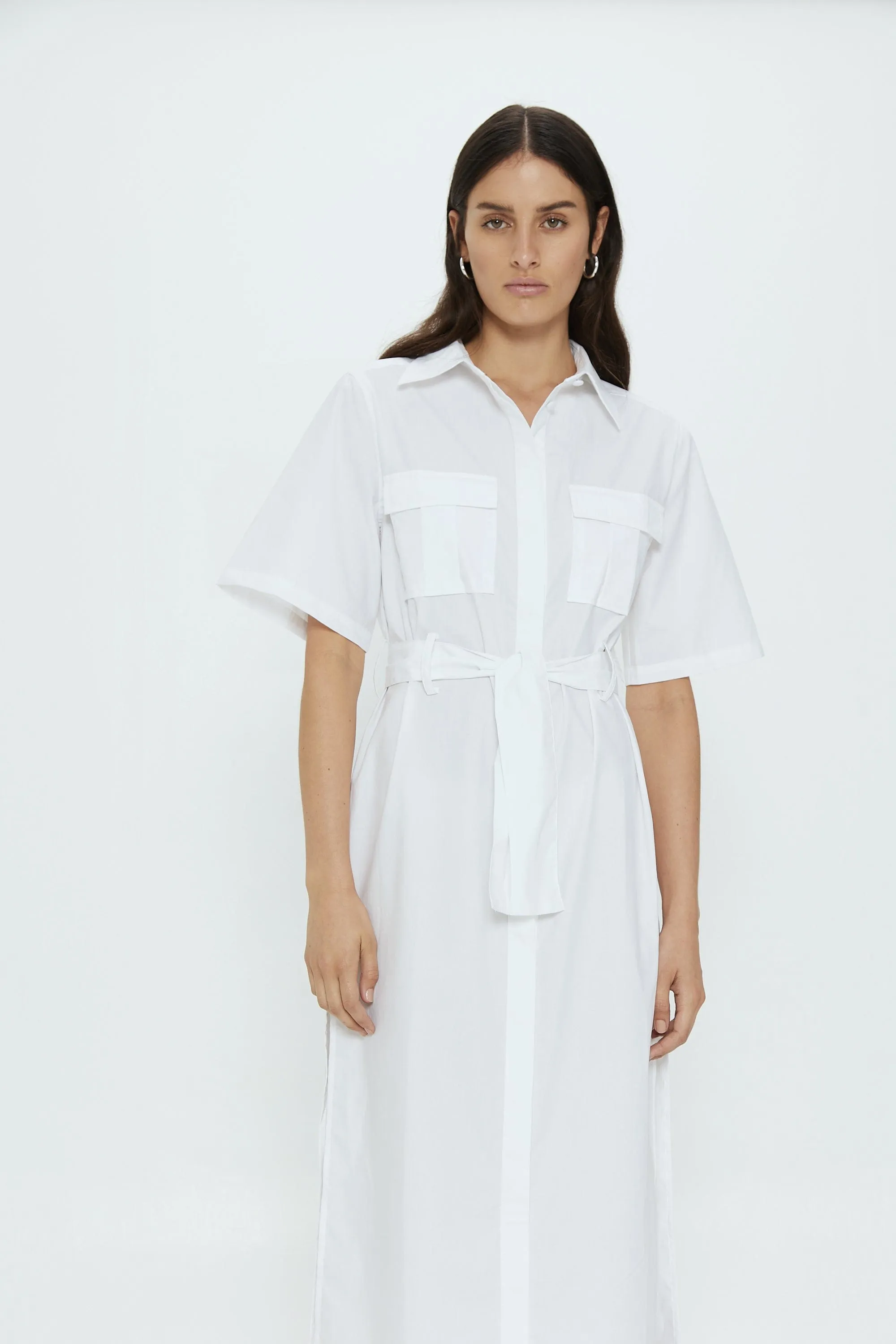 ROAM MAXI SHIRT DRESS | WHITE sold by Third Form product image thumbnail 5