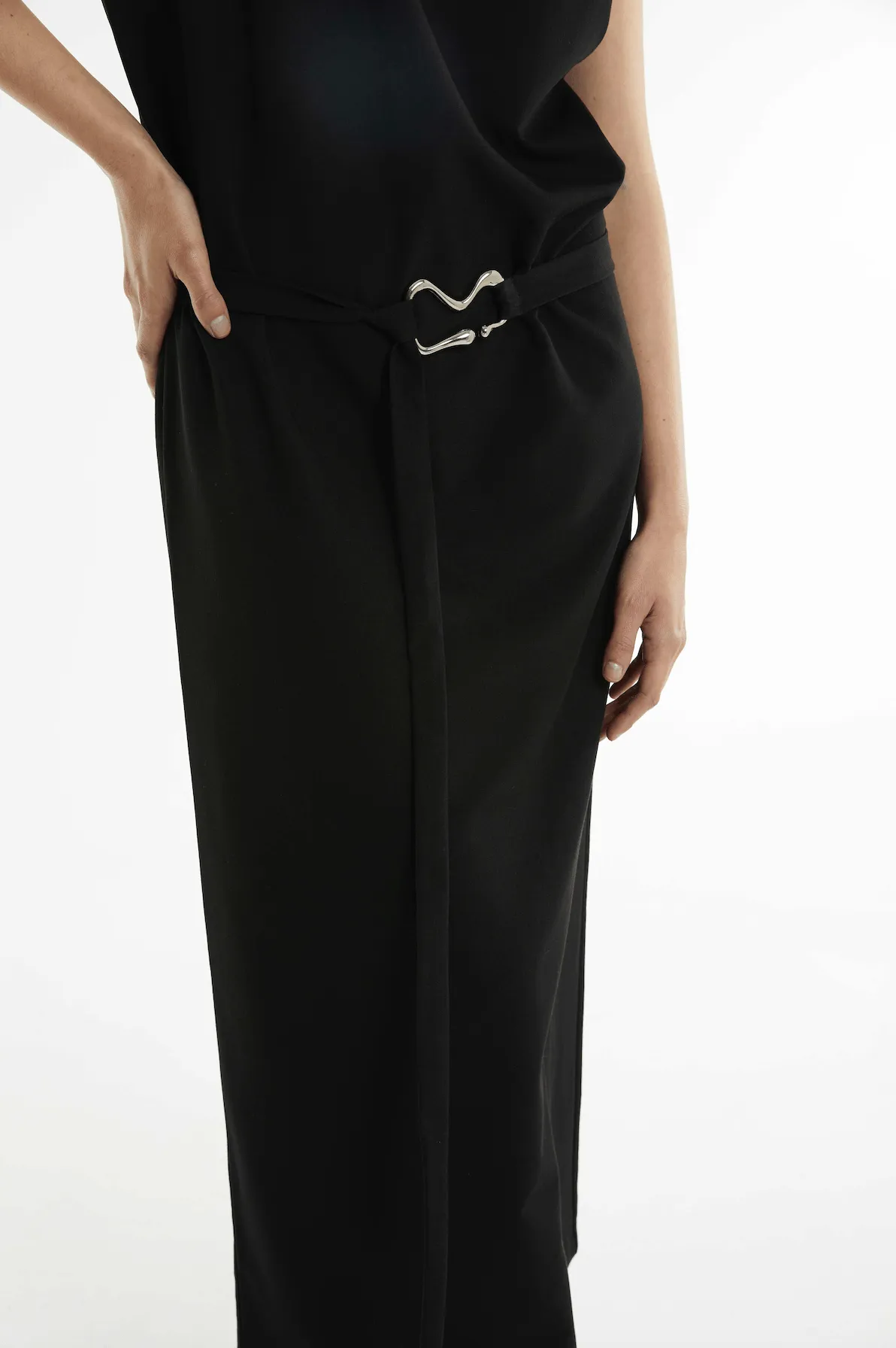 PARADIGM BELTED MAXI DRESS | BLACK sold by Third Form product image thumbnail 3