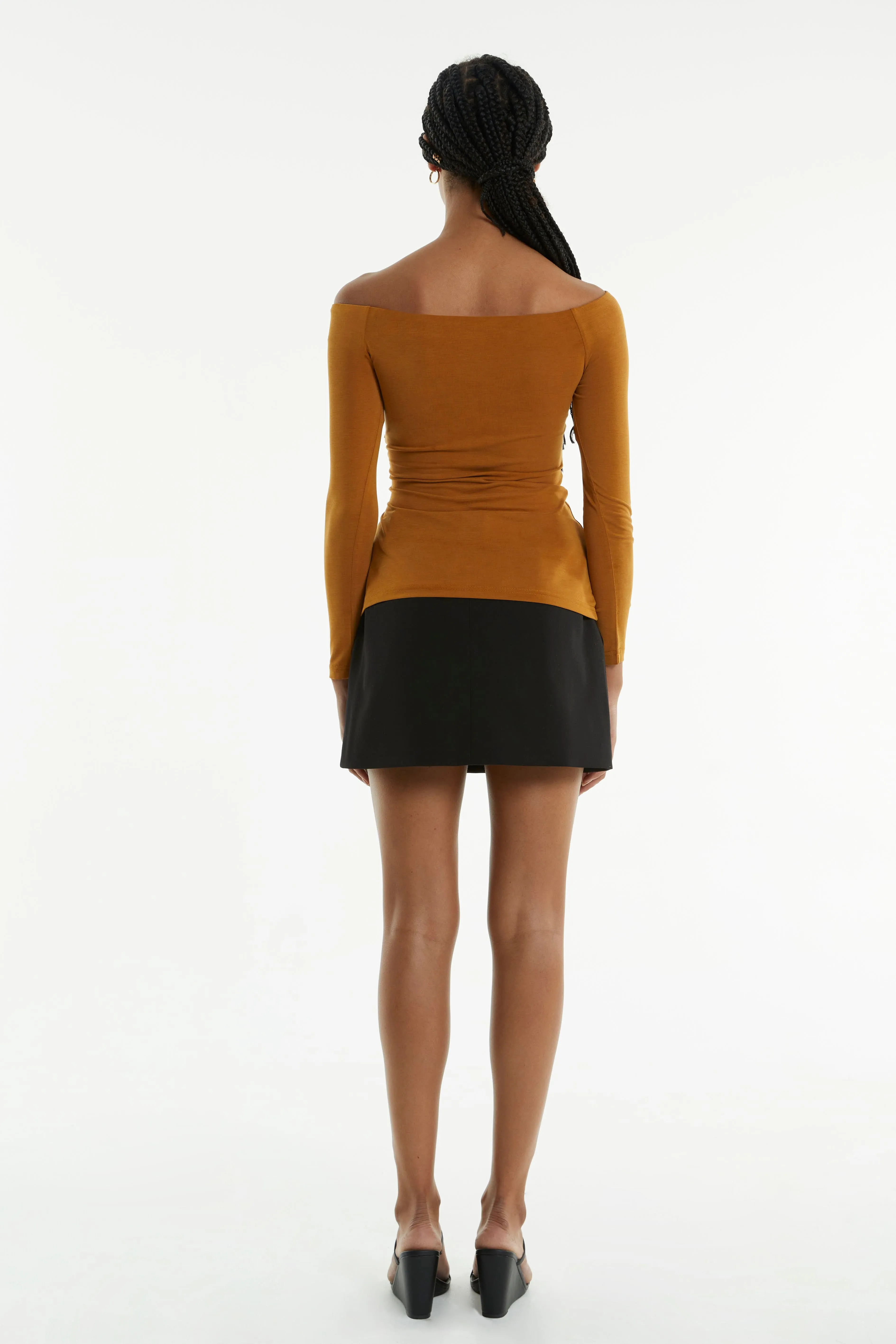 TURN AROUND OFF SHOULDER TOP | CAMEL sold by Third Form product image thumbnail 4