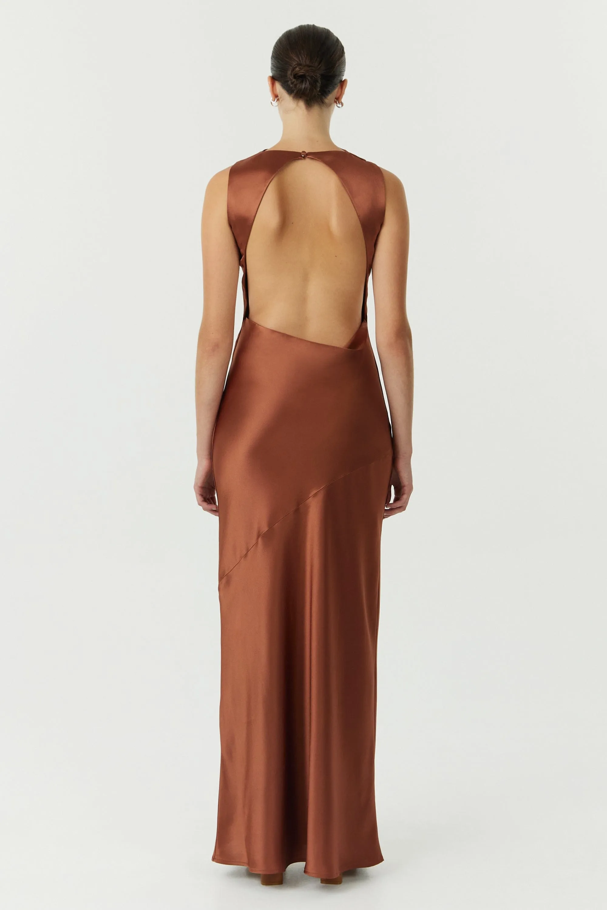 SATIN BIAS COWL BACK MAXI | SPICE sold by Third Form product image thumbnail 2