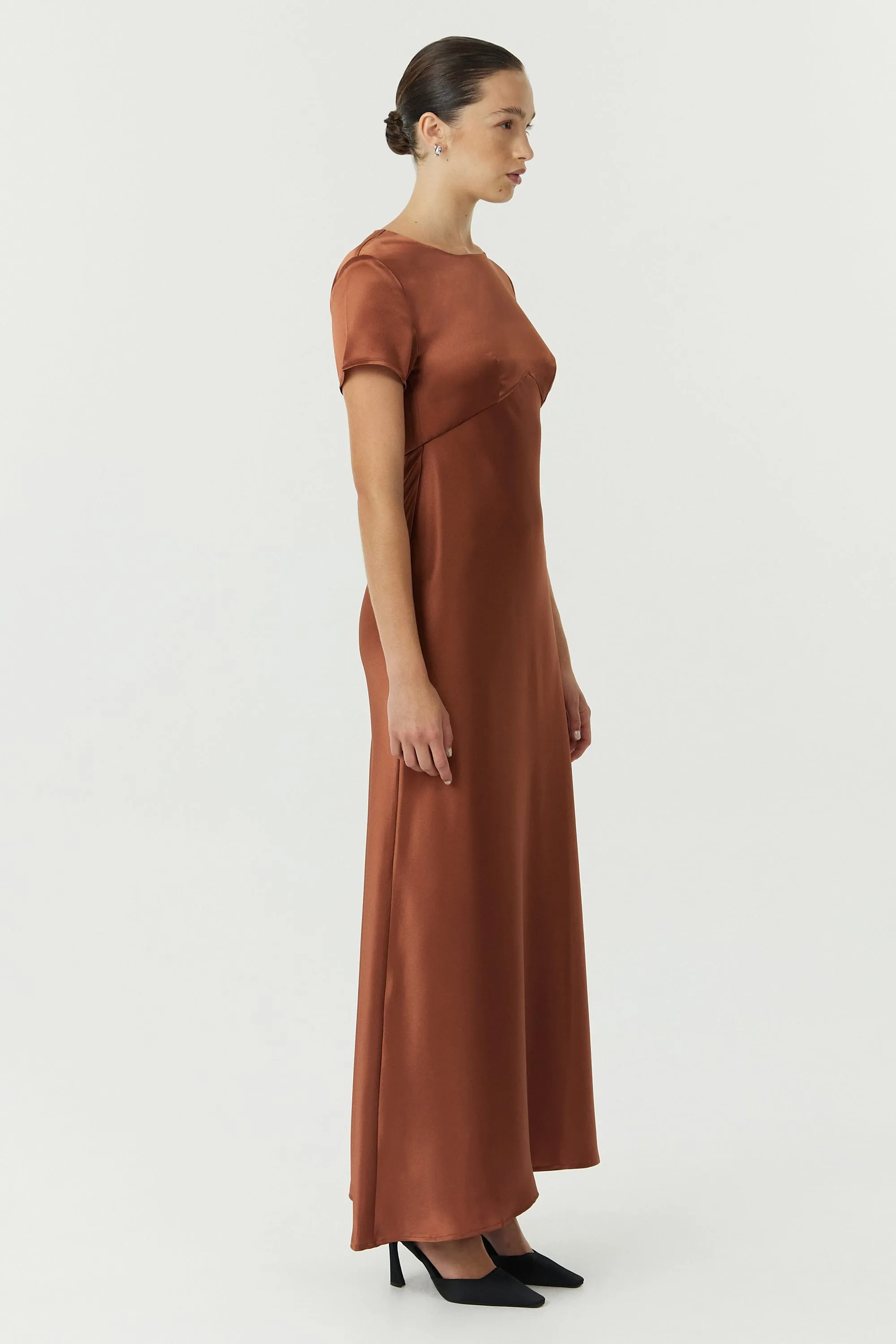 SATIN BIAS MAXI TEE DRESS | SPICE sold by Third Form product image thumbnail 2