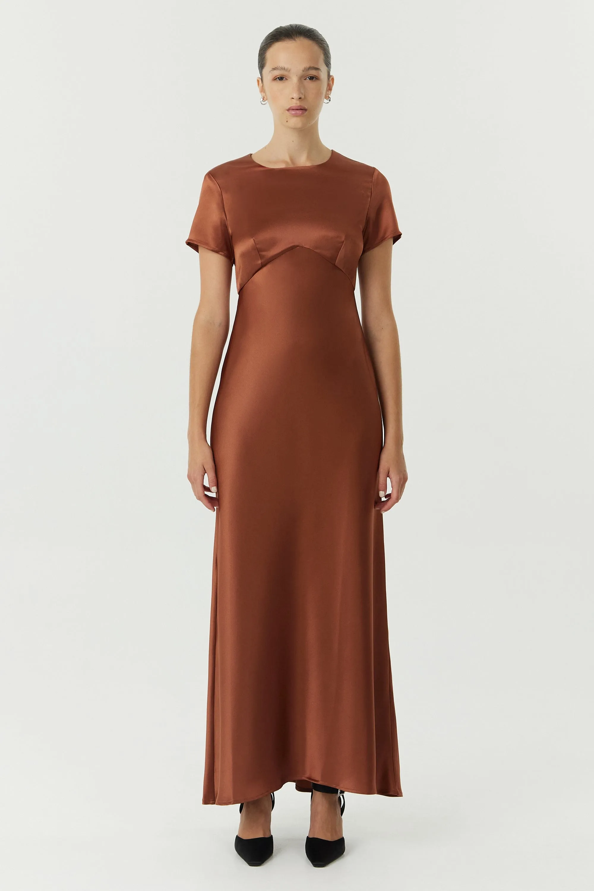 SATIN BIAS MAXI TEE DRESS | SPICE sold by Third Form