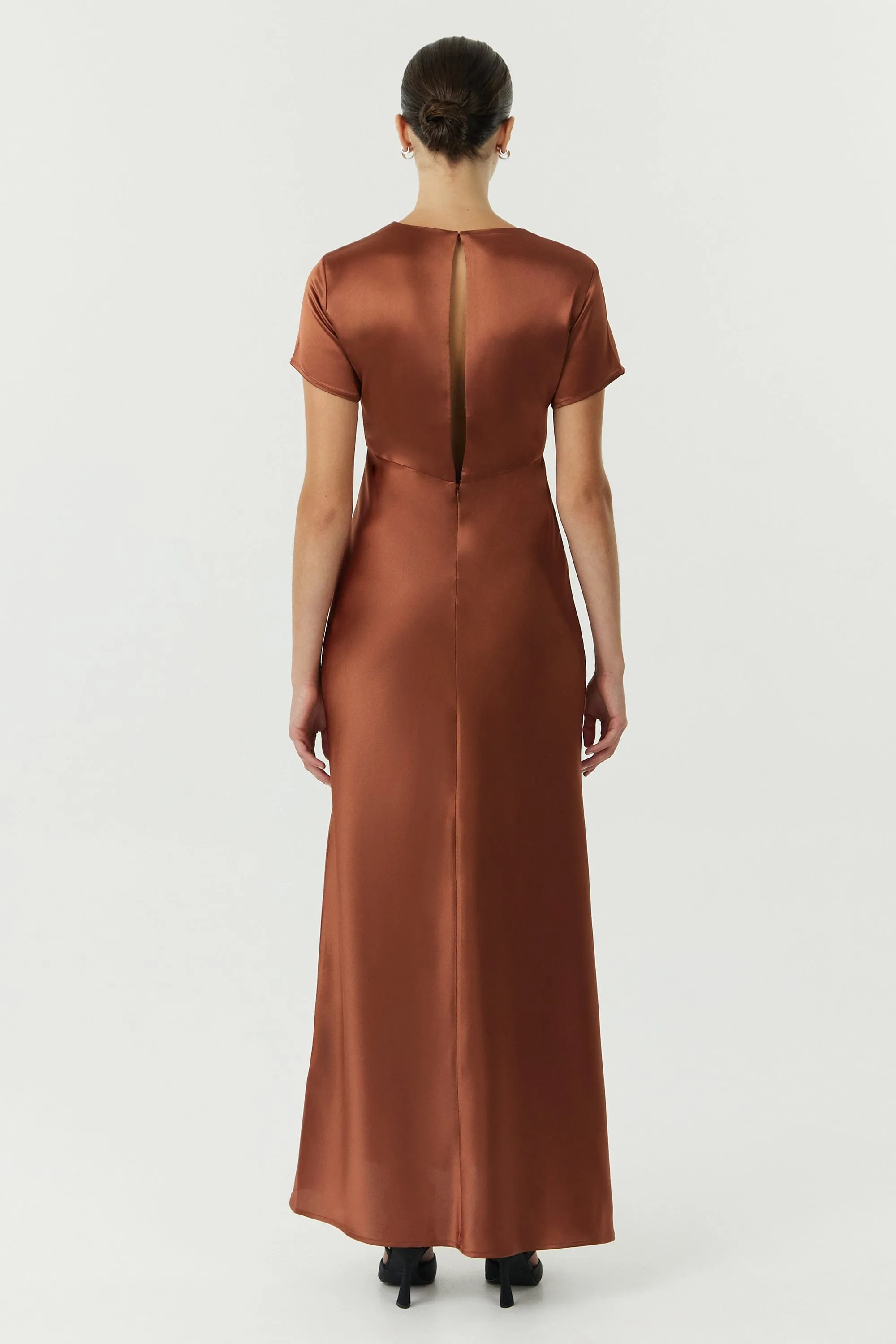 SATIN BIAS MAXI TEE DRESS | SPICE sold by Third Form product image thumbnail 3