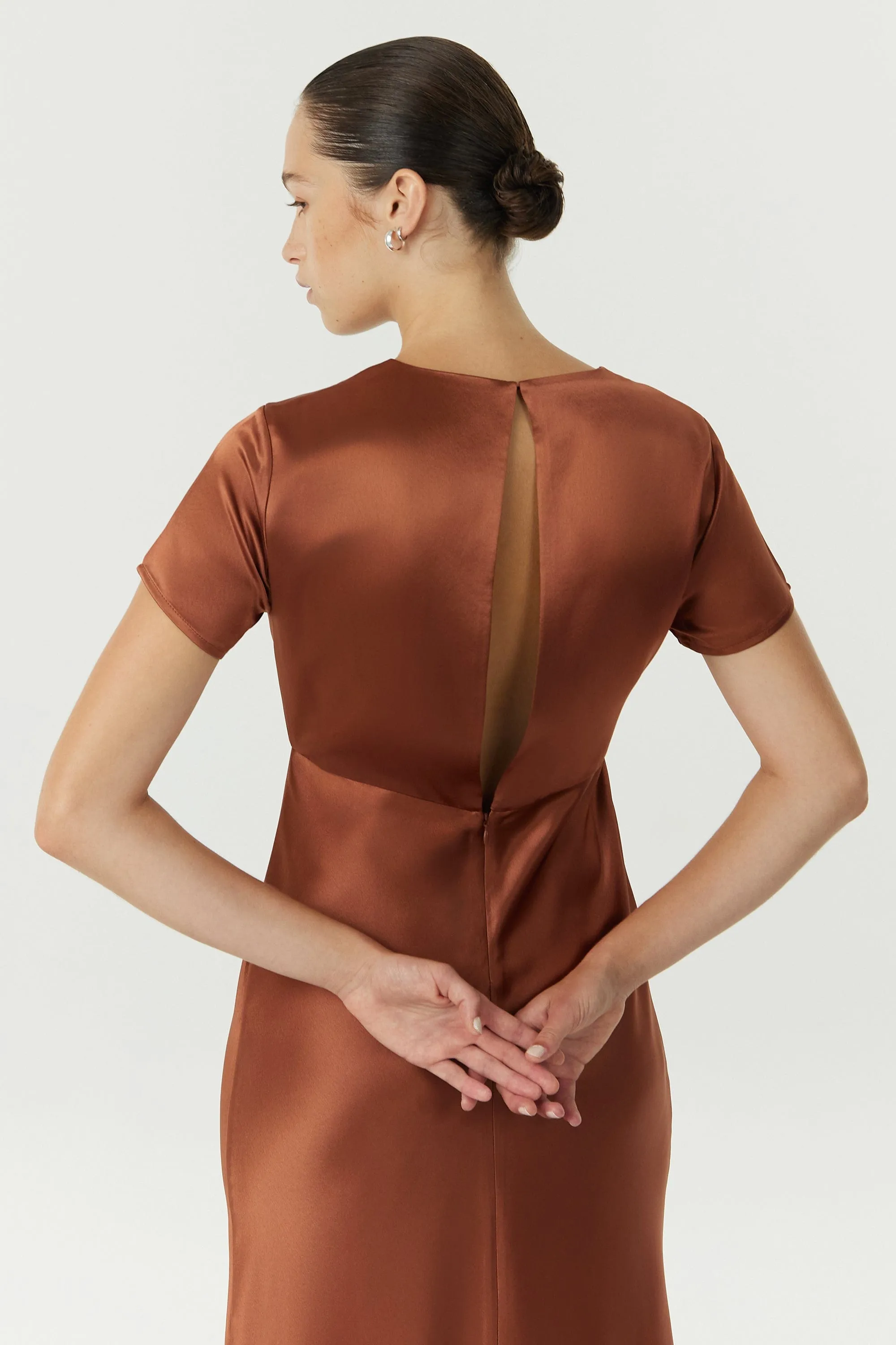 SATIN BIAS MAXI TEE DRESS | SPICE sold by Third Form product image thumbnail 5