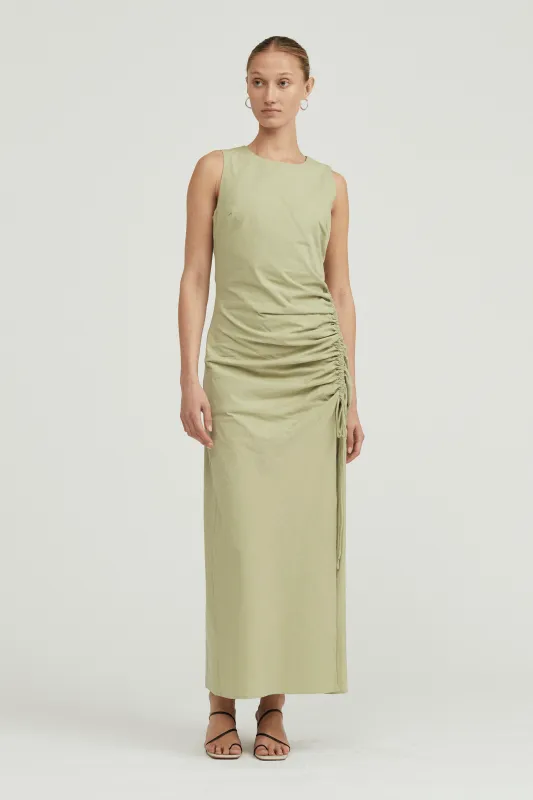 DRAWN DEEP TANK MAXI DRESS | SAGE made by Third Form