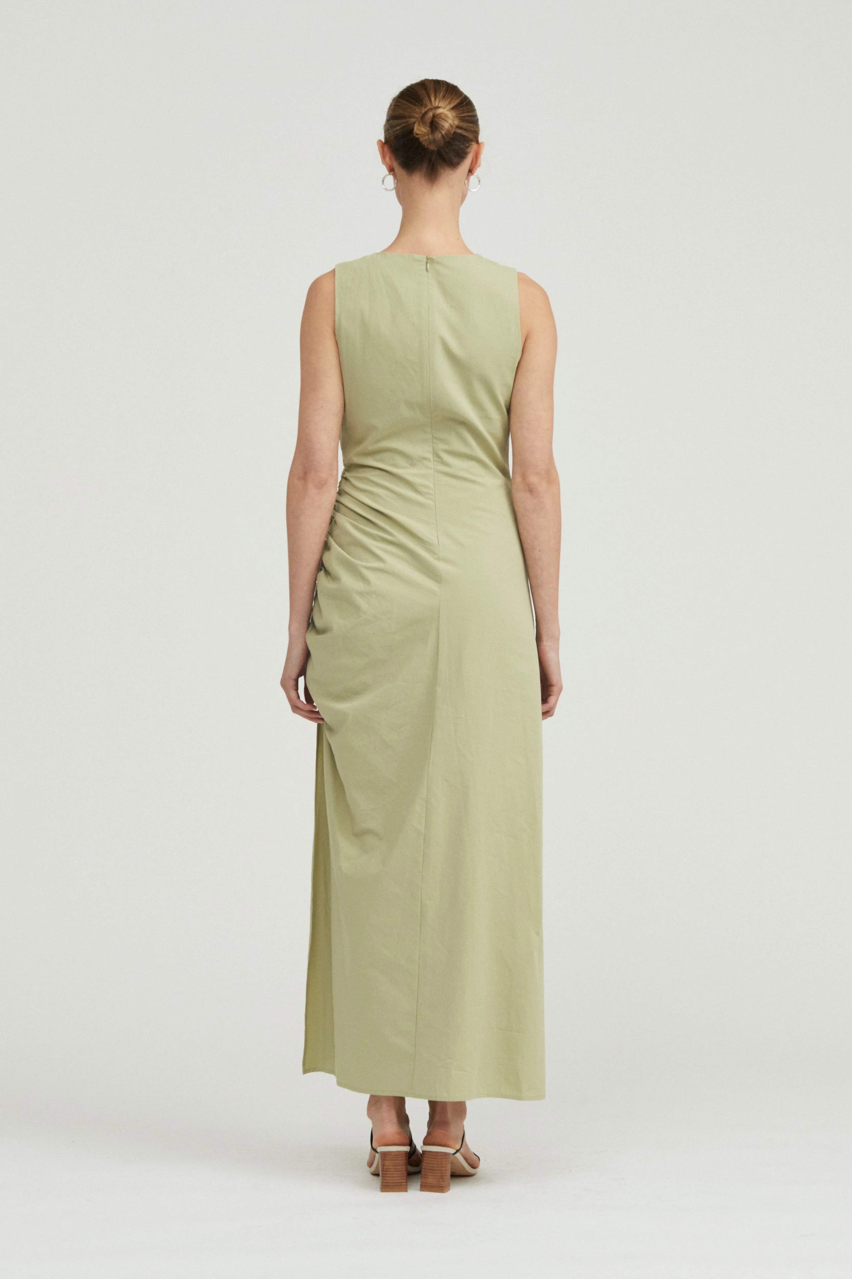 DRAWN DEEP TANK MAXI DRESS | SAGE sold by Third Form product image thumbnail 5