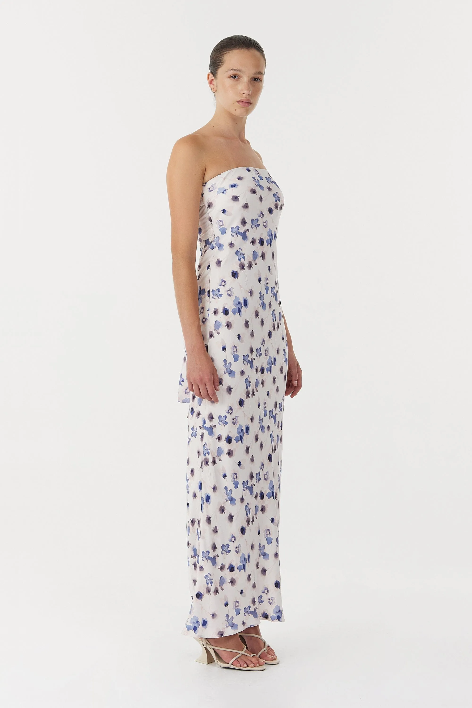 BLUE BELL BIAS STRAPLESS DRESS | FLORAL sold by Third Form product image thumbnail 3