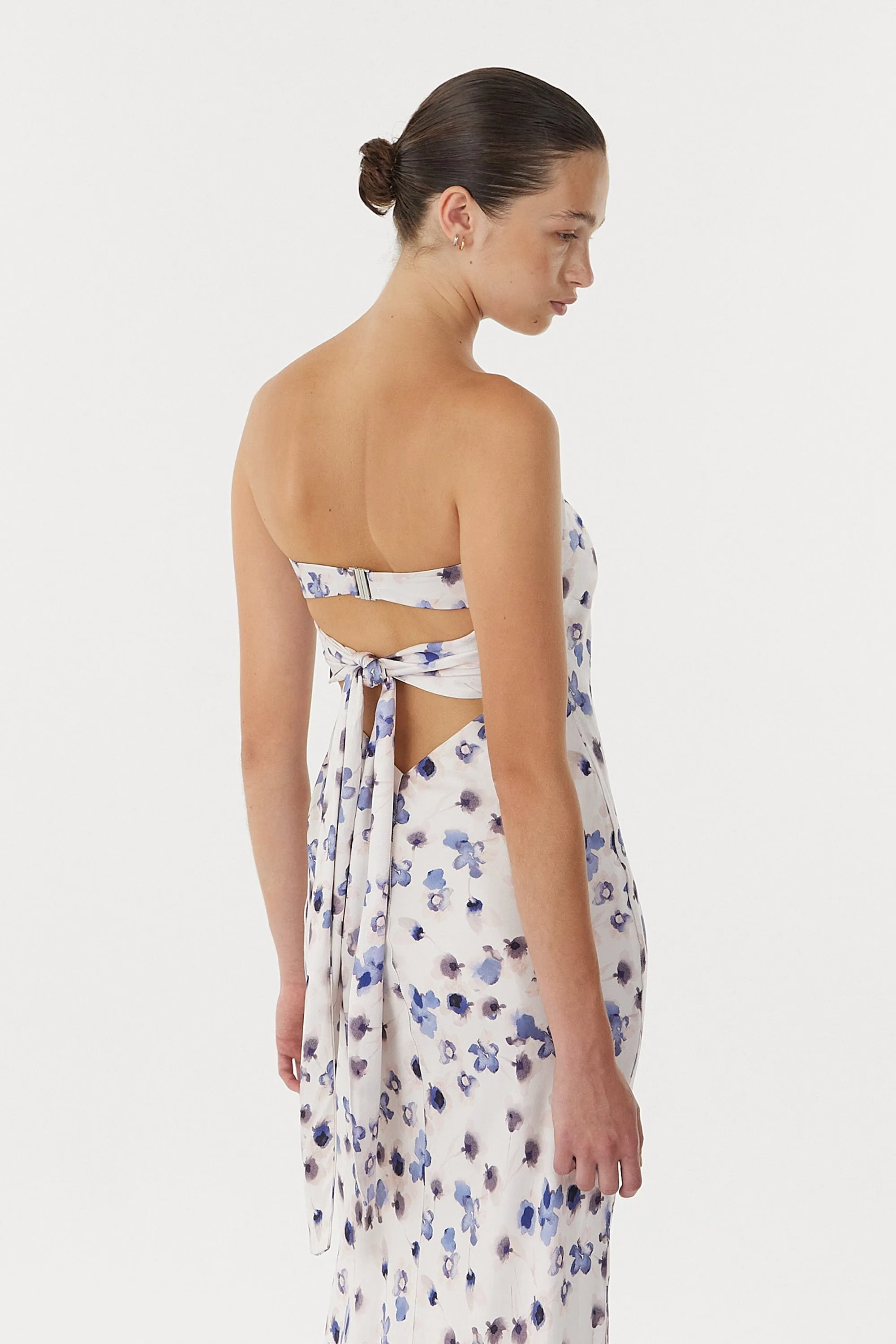 BLUE BELL BIAS STRAPLESS DRESS | FLORAL sold by Third Form product image thumbnail 2
