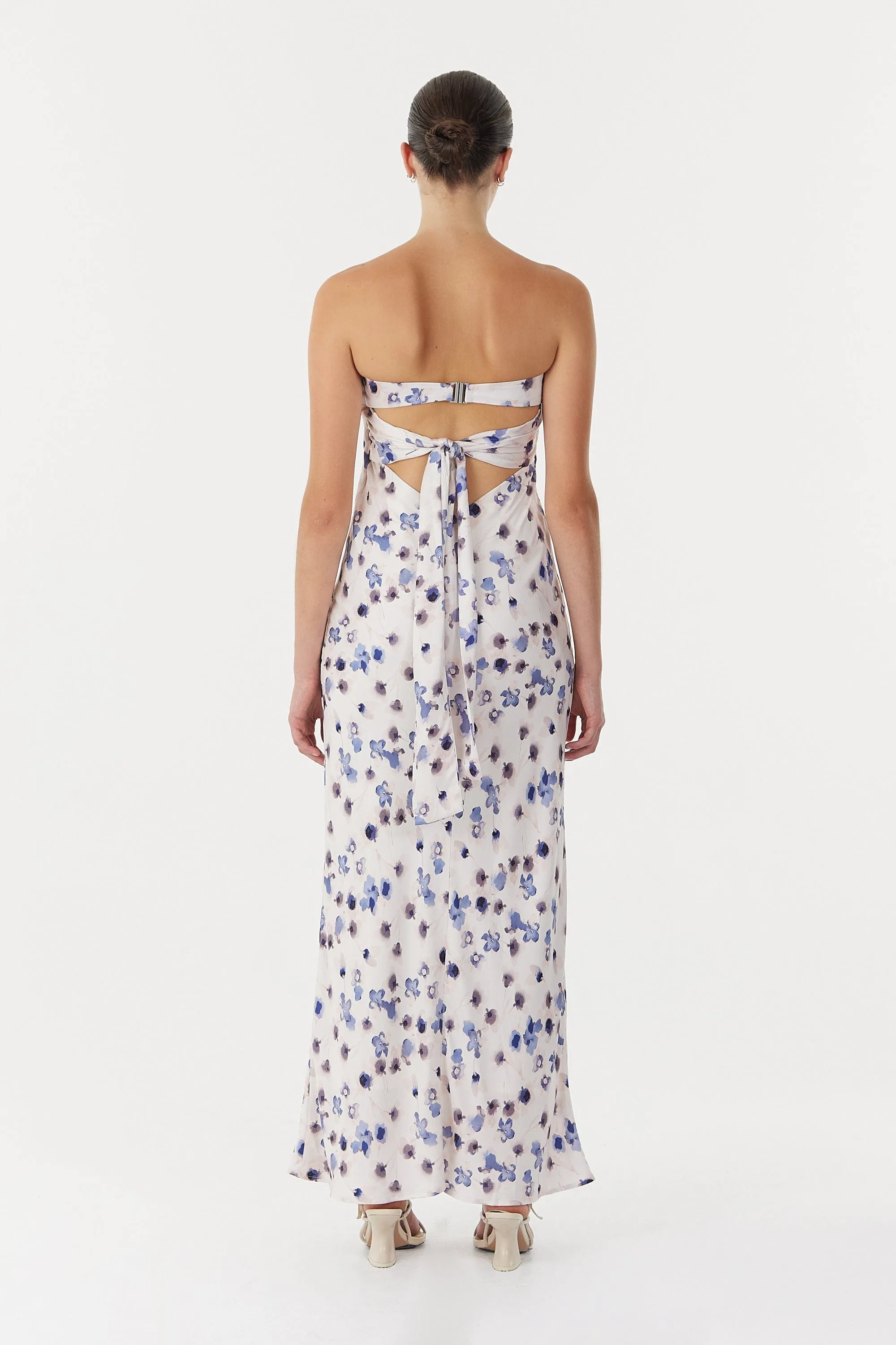 BLUE BELL BIAS STRAPLESS DRESS | FLORAL sold by Third Form product image thumbnail 4