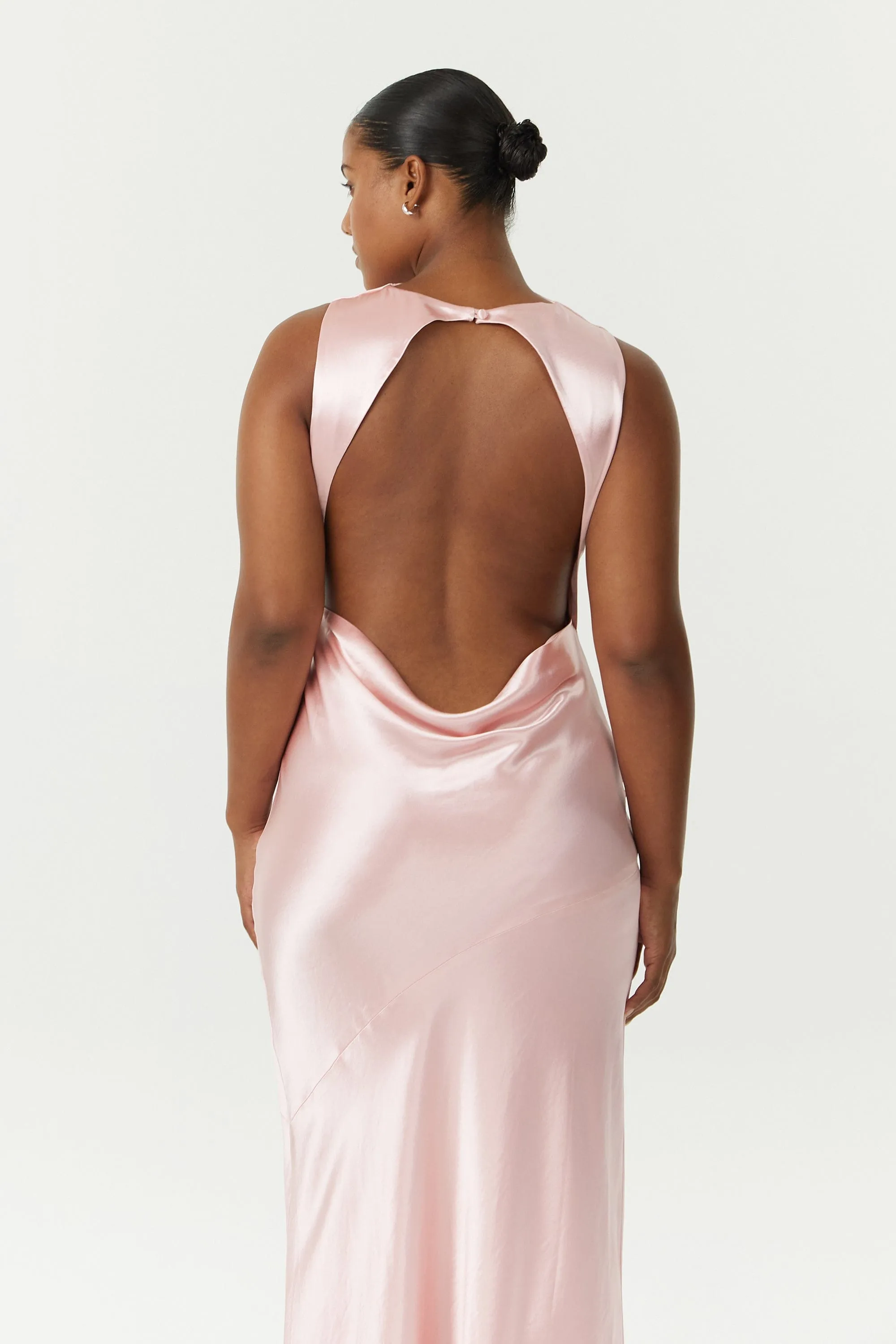 SATIN BIAS COWL BACK MAXI | FAIRY FLOSS sold by Third Form product image thumbnail 2
