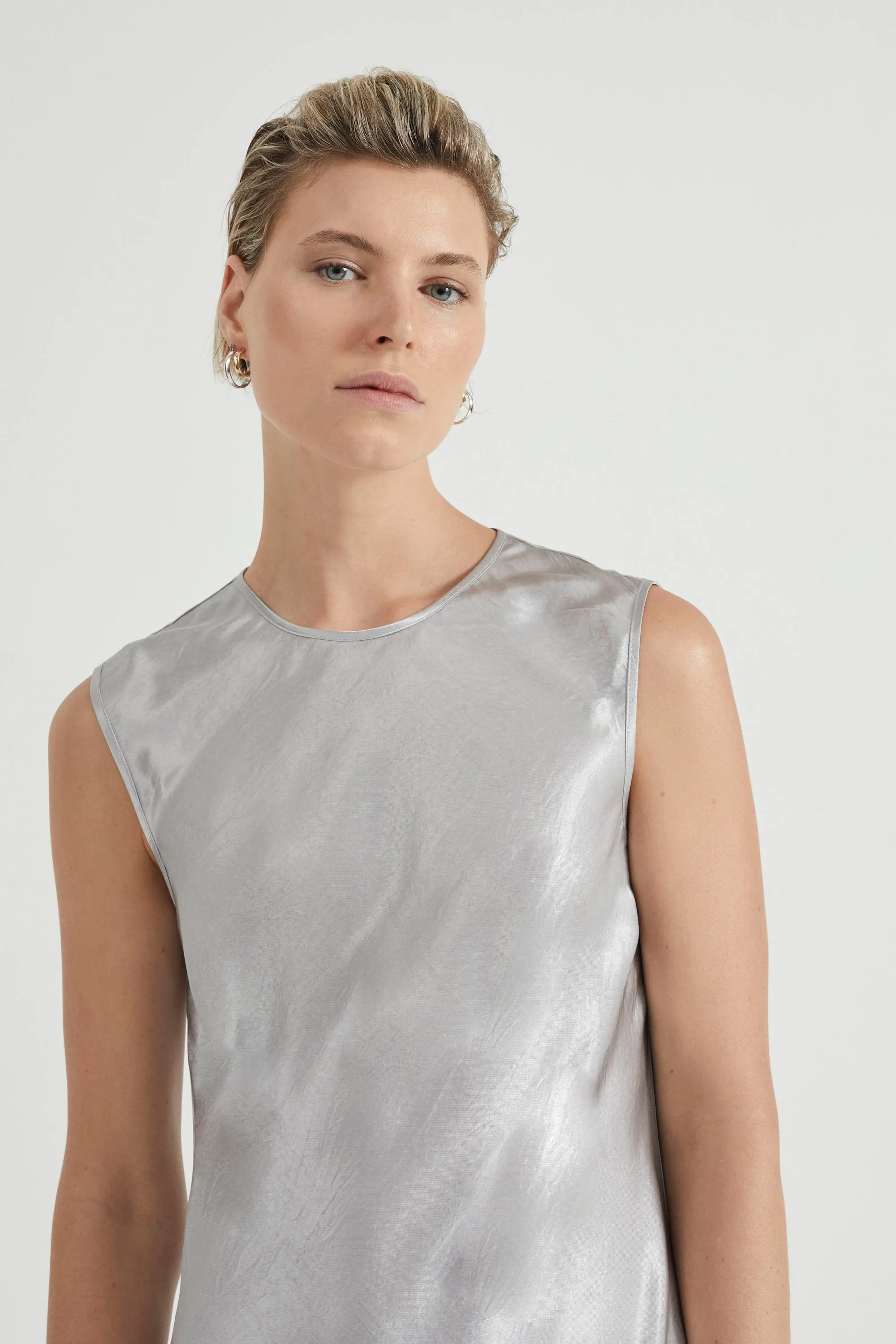 CRUSH BIAS TANK MAXI | SILVER sold by Third Form product image thumbnail 5