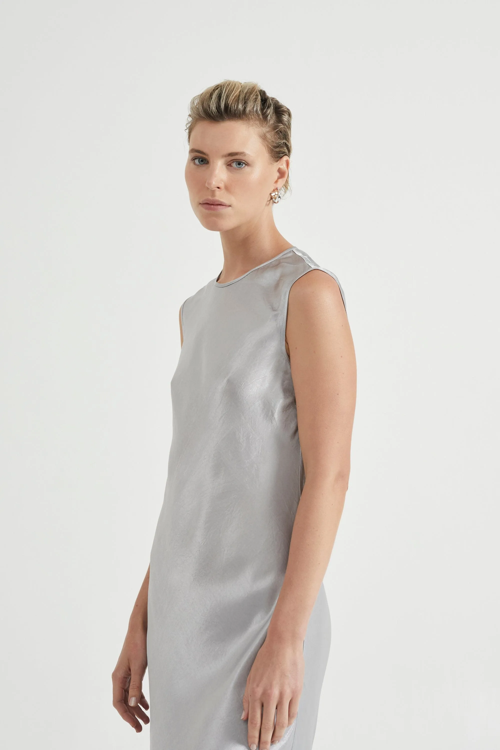 CRUSH BIAS TANK MAXI | SILVER sold by Third Form product image thumbnail 4