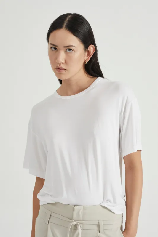 PUSH PULL TEE | WHITE made by Third Form