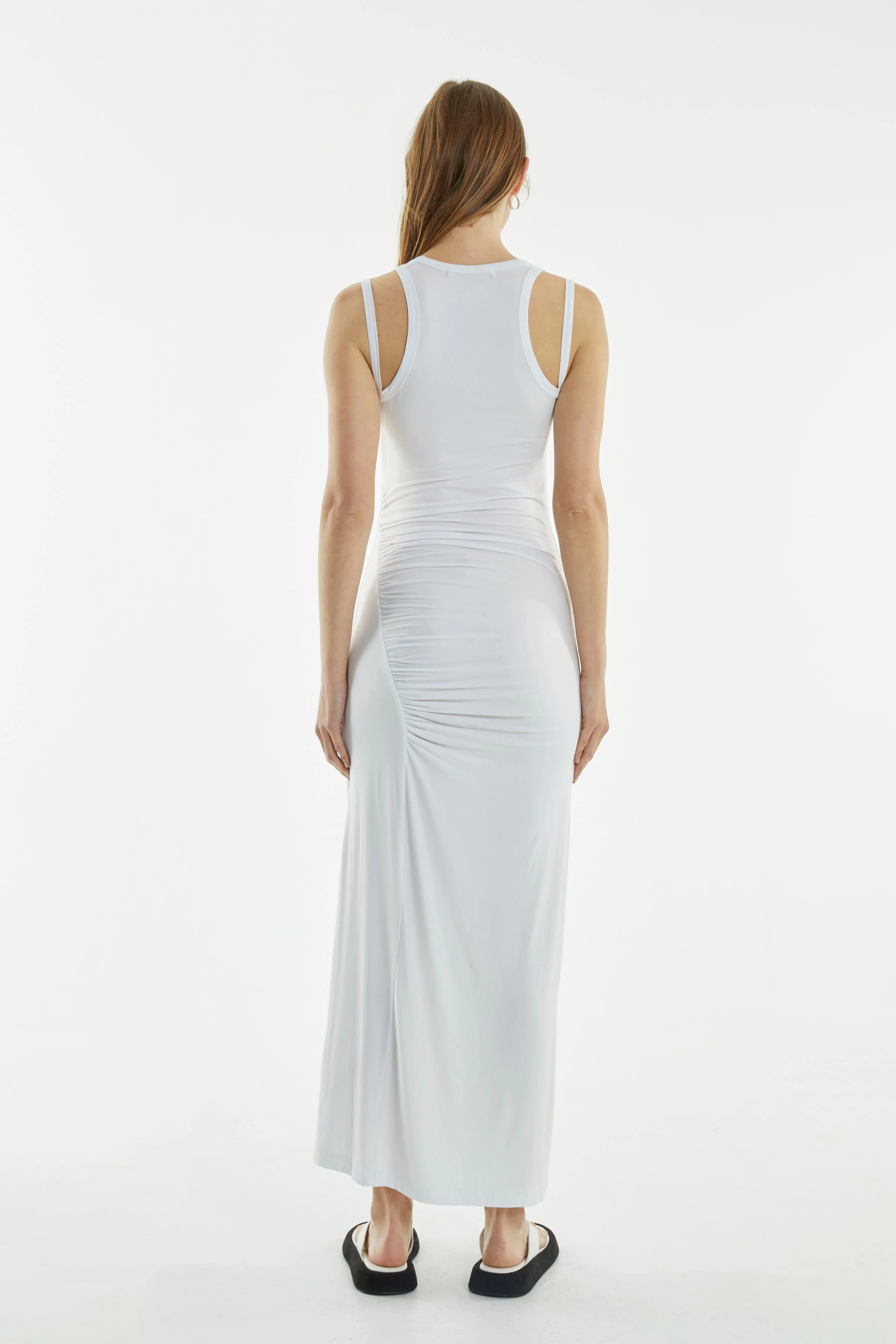PUSH PULL TANK DRESS | WHITE sold by Third Form product image thumbnail 3
