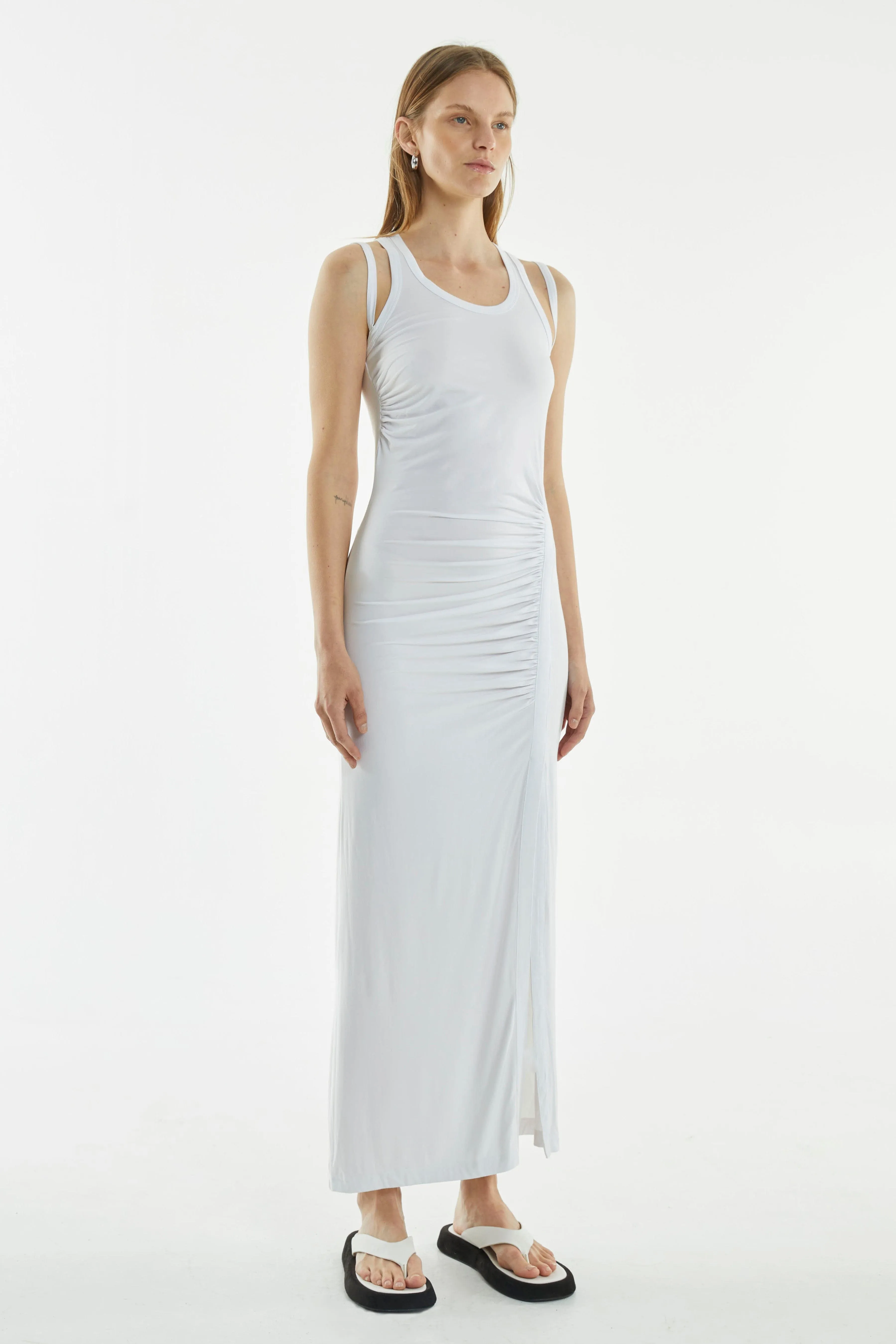 PUSH PULL TANK DRESS | WHITE sold by Third Form product image thumbnail 2